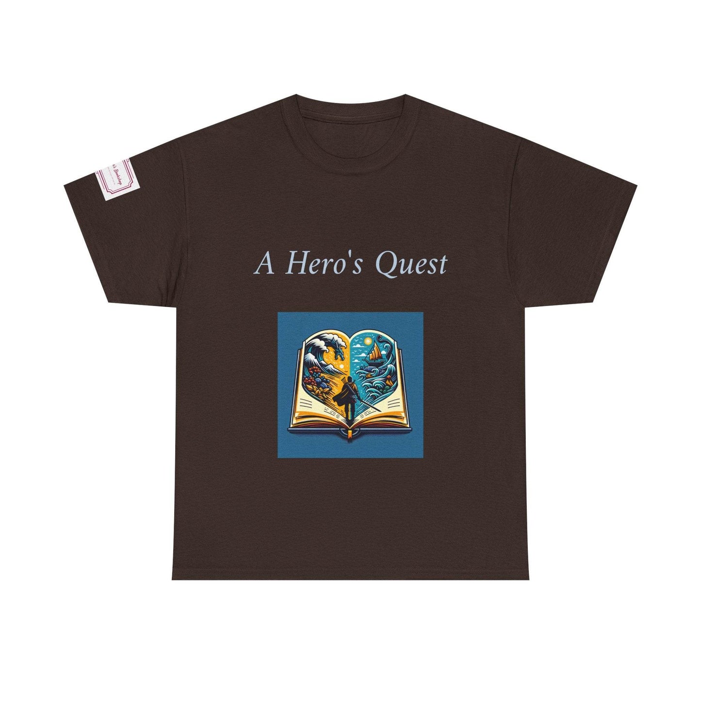Adventure - Graphic Unisex Heavy Cotton Tee - Hero's Quest - The Dreamer's Bookshop.