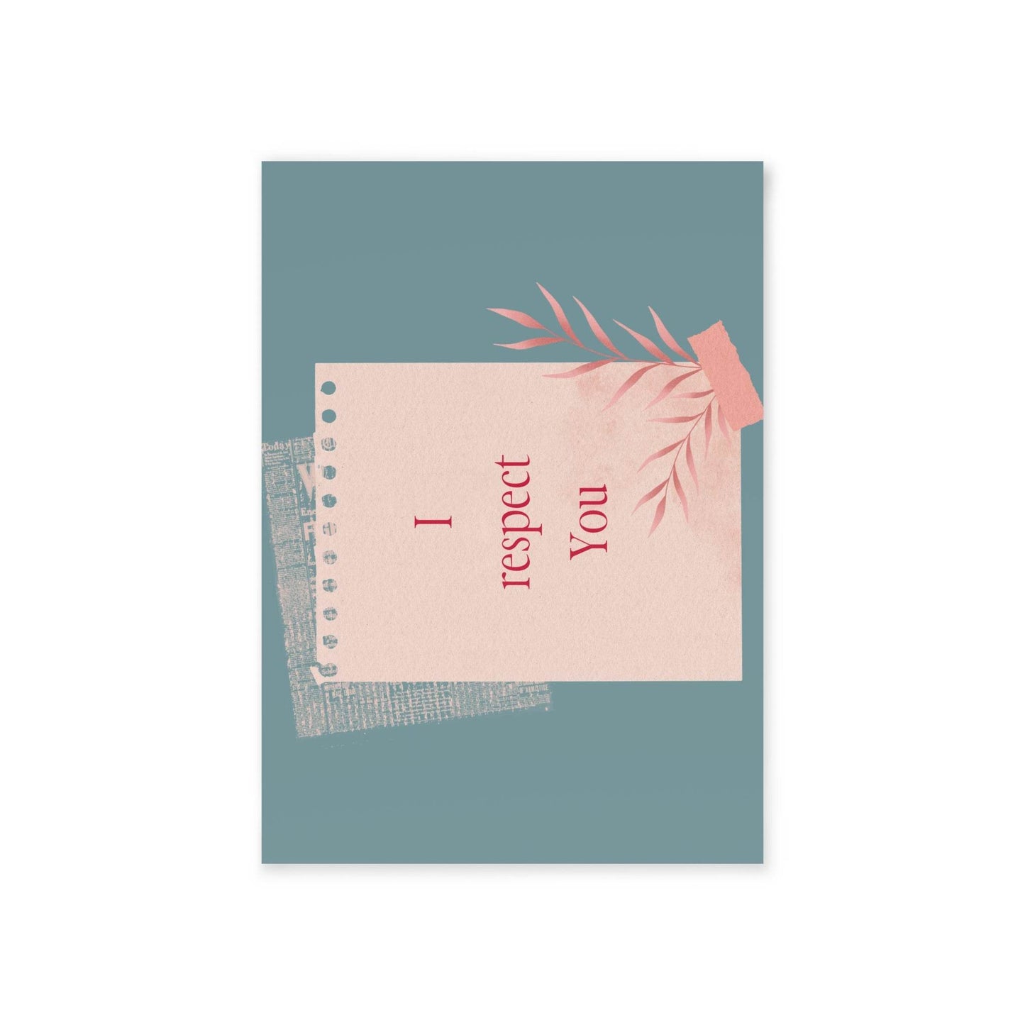 The Dreamer's Bookshop Appreciation "I Respect You" Print Card - The Dreamer's Bookshop.
