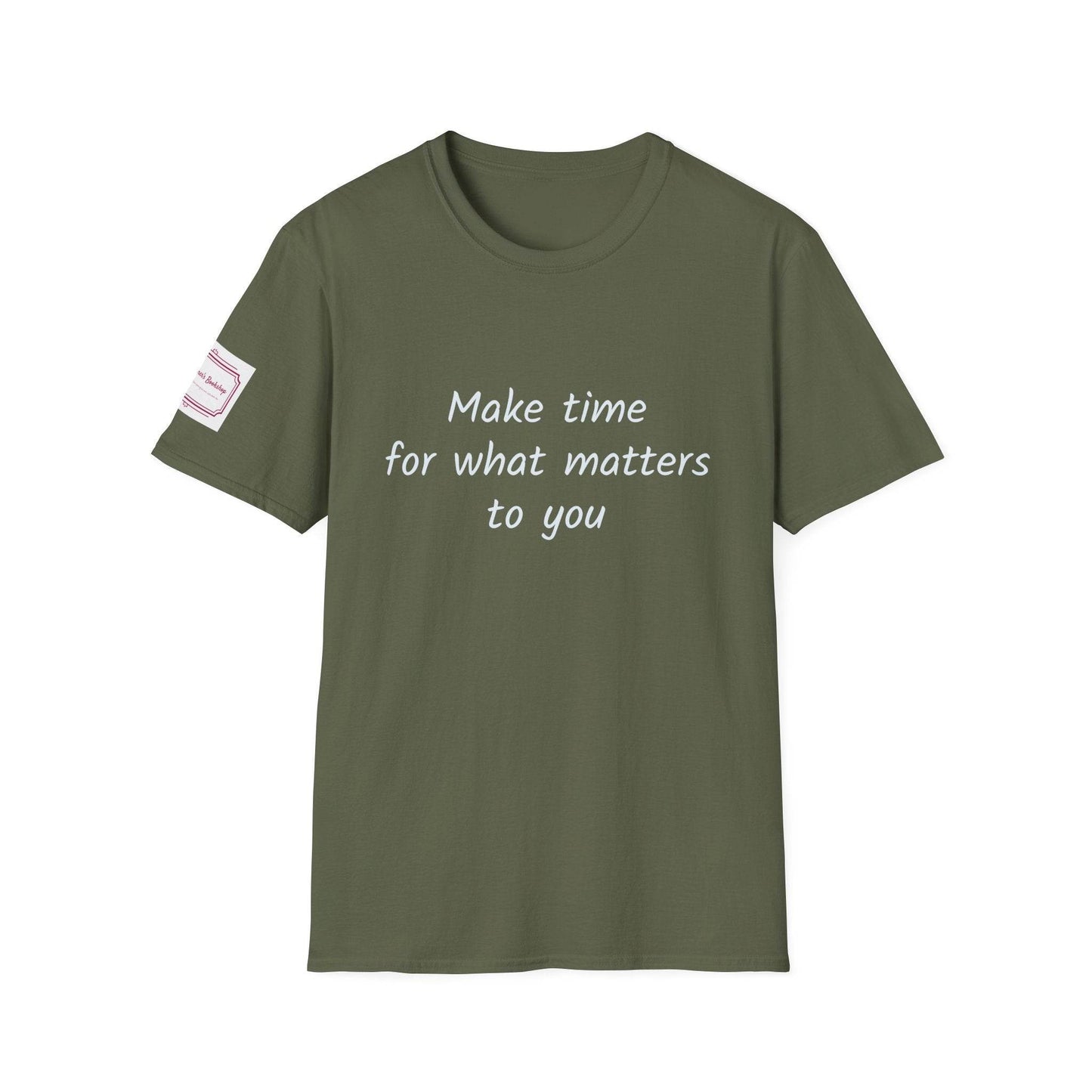 Motivational Unisex Softstyle T-Shirt - Make Time - The Dreamer's Bookshop.