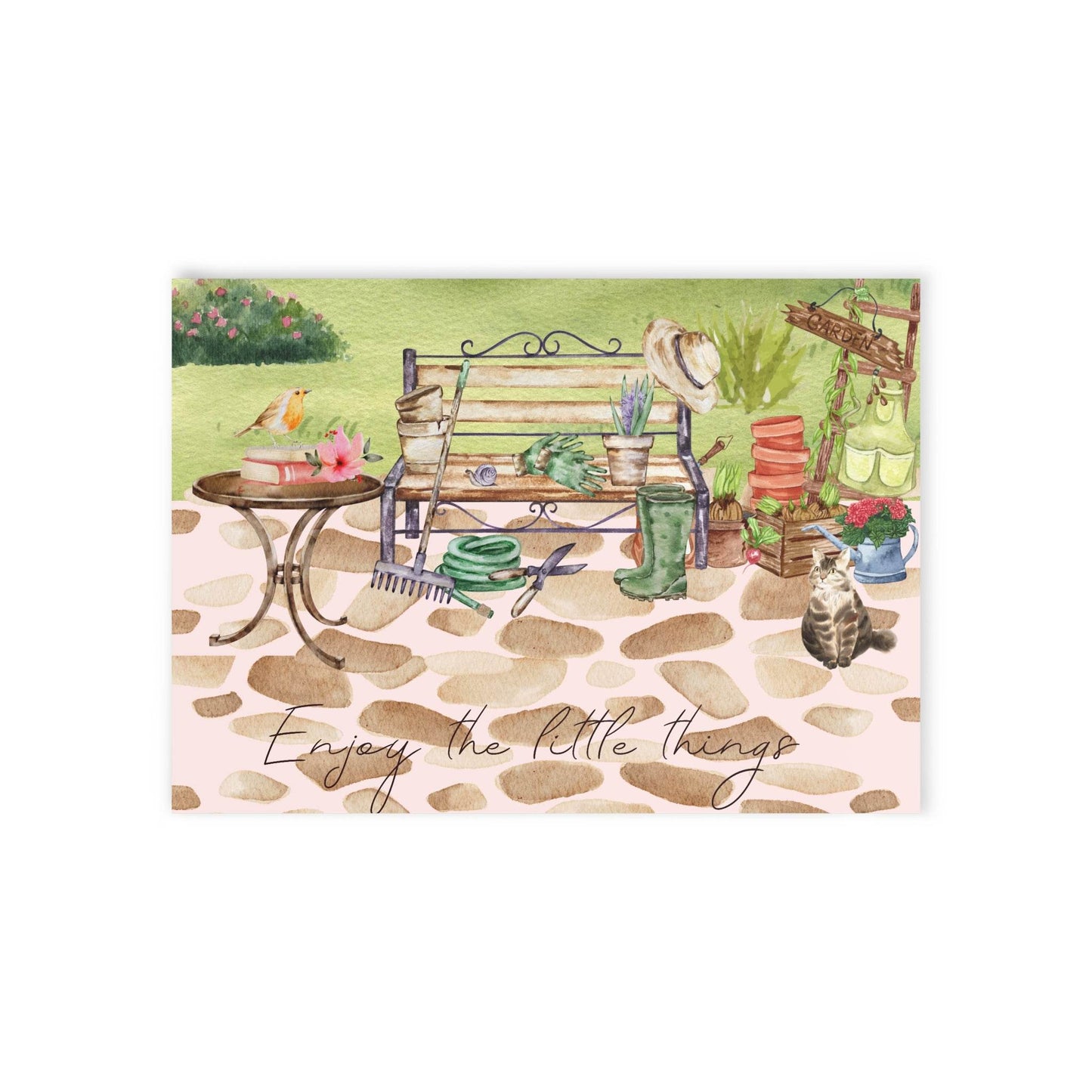 The Dreamer's Bookshop "Gardening" Enjoy the Little Things Card - The Dreamer's Bookshop.