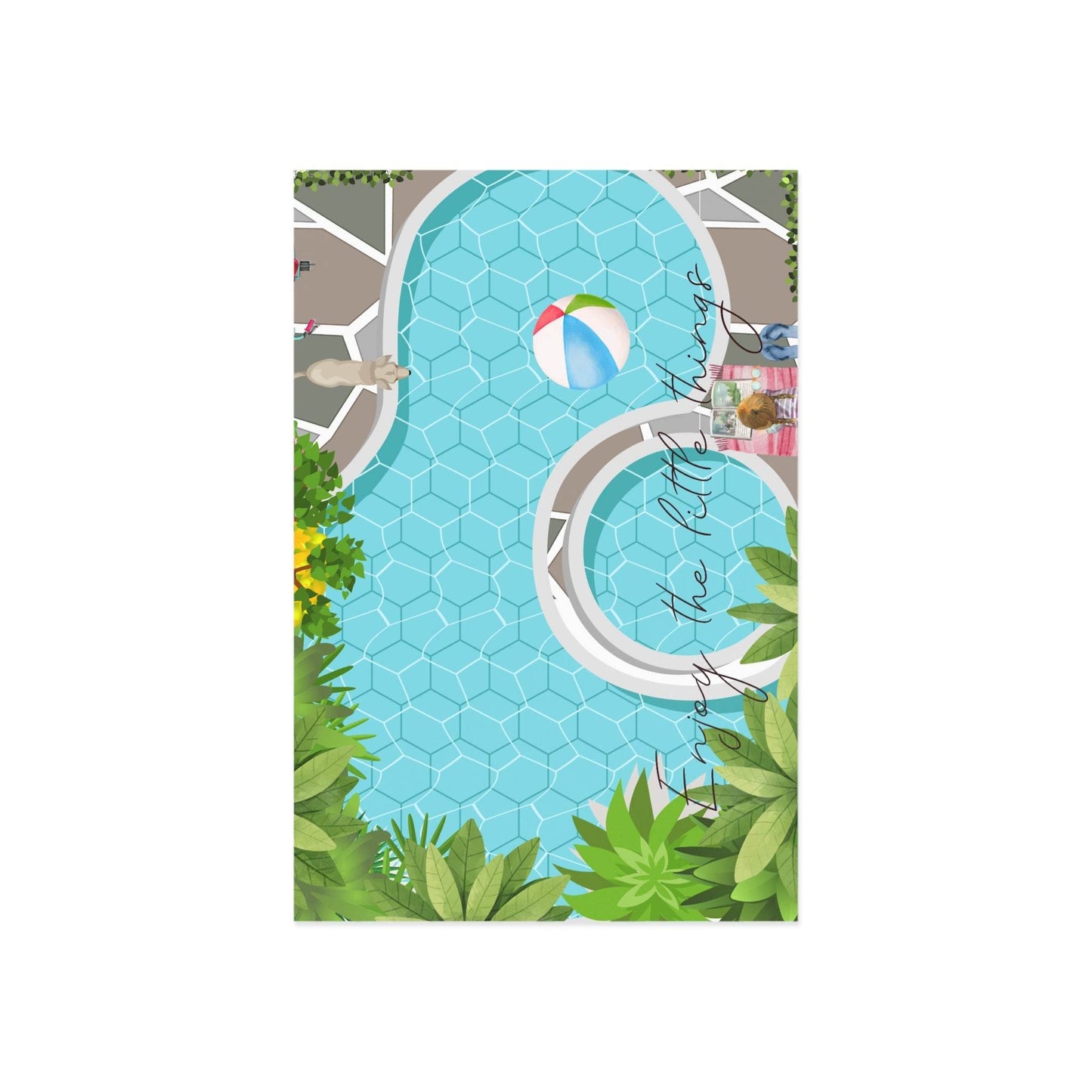 The Dreamer's Bookshop "Poolday" Enjoy the Little Things Card - The Dreamer's Bookshop.