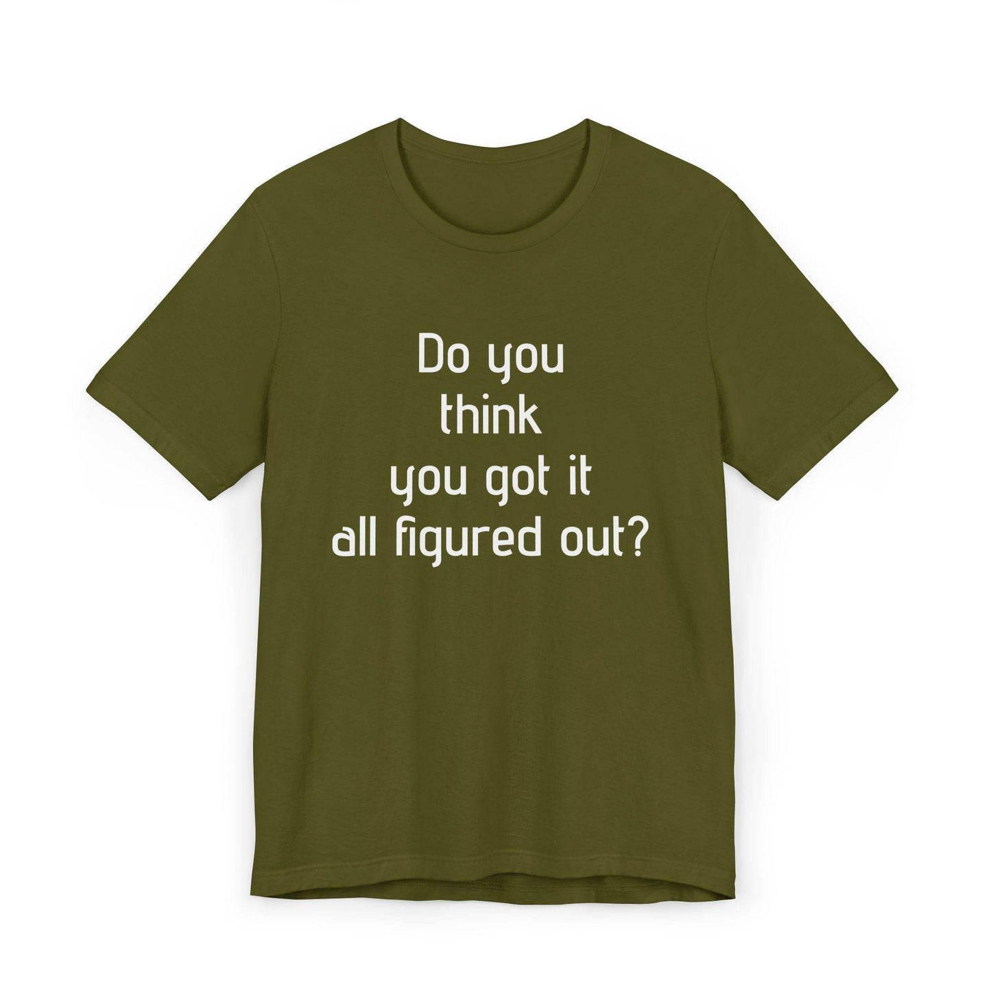 Inspirational Unisex Jersey T-Shirt - Think Again Vibe - The Dreamer's Bookshop.