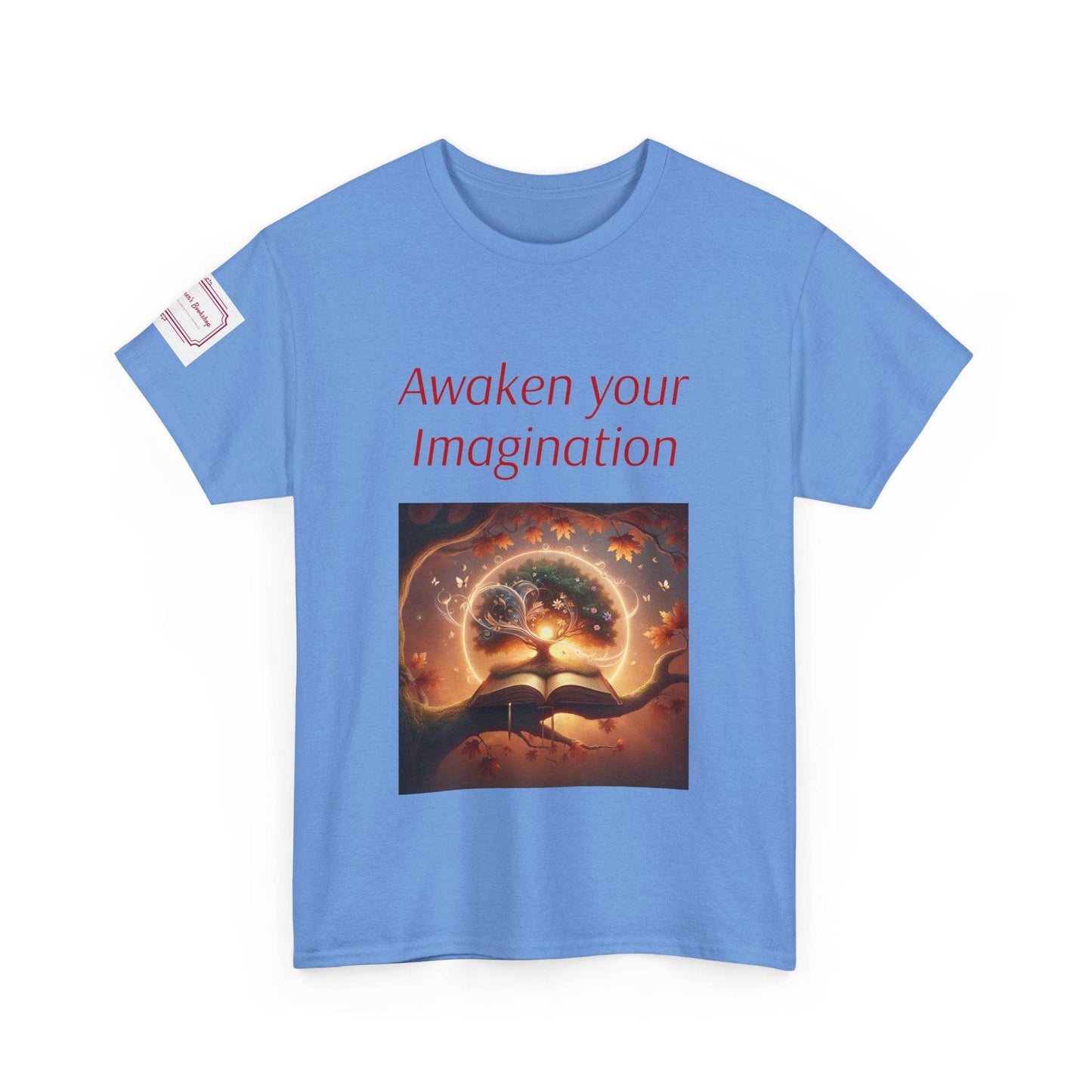 Awaken Your Imagination Unisex Heavy Cotton Tee - Inspiring Graphic T-Shirt for Creative Souls - The Dreamer's Bookshop.