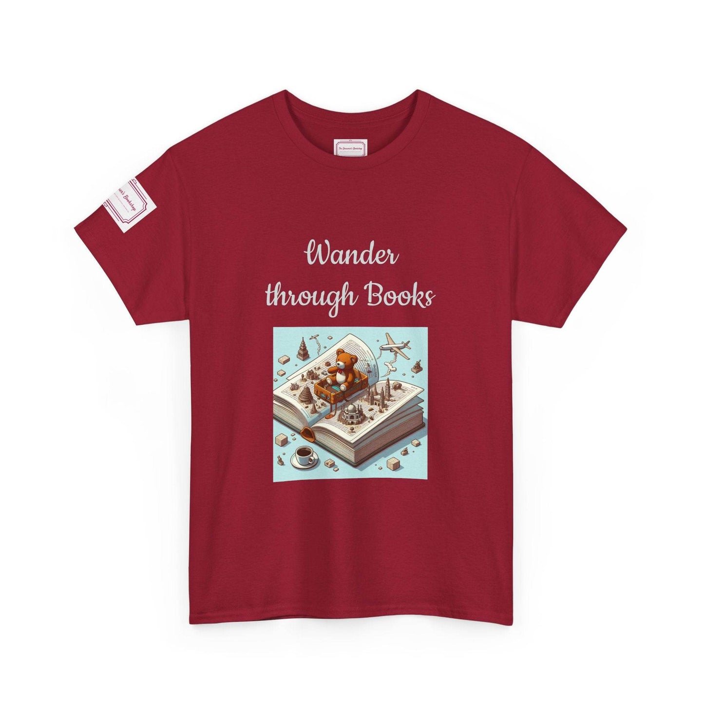 Wander - Unisex Heavy Cotton Tee - Perfect for Book Lovers - The Dreamer's Bookshop.