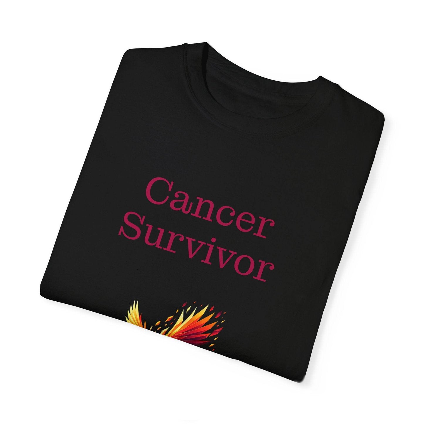Cancer Survivor Unisex Garment-Dyed T-Shirt - Empowering Supportive Apparel - The Dreamer's Bookshop.
