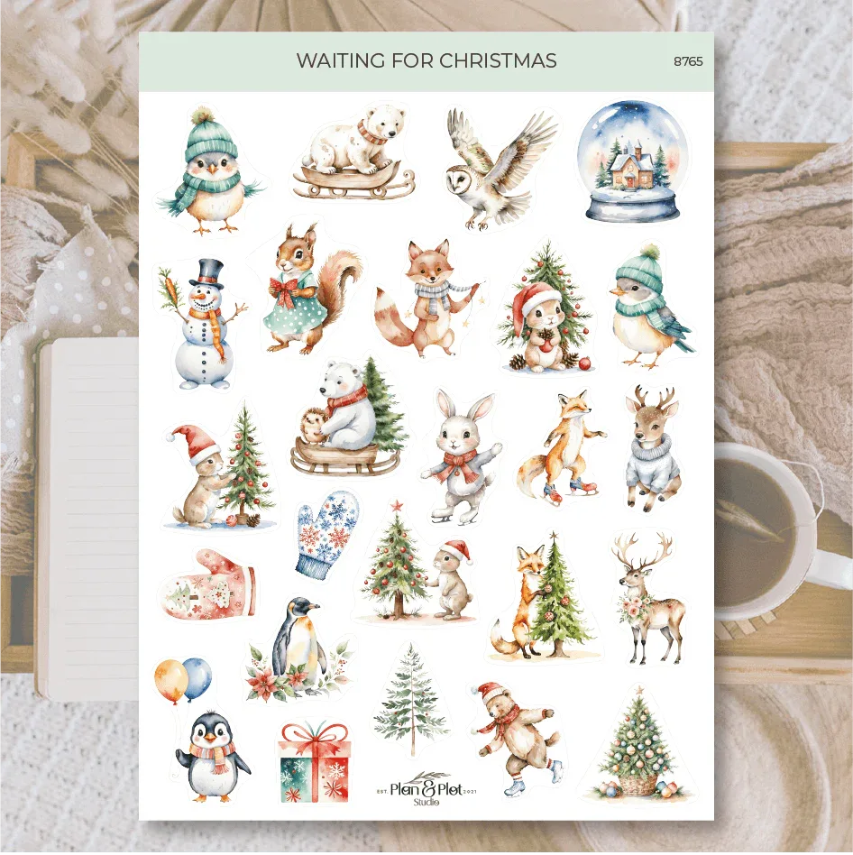 Plan & Plot Studio - Wachten op Kerstmis | Stickers - The Dreamer's Bookshop.