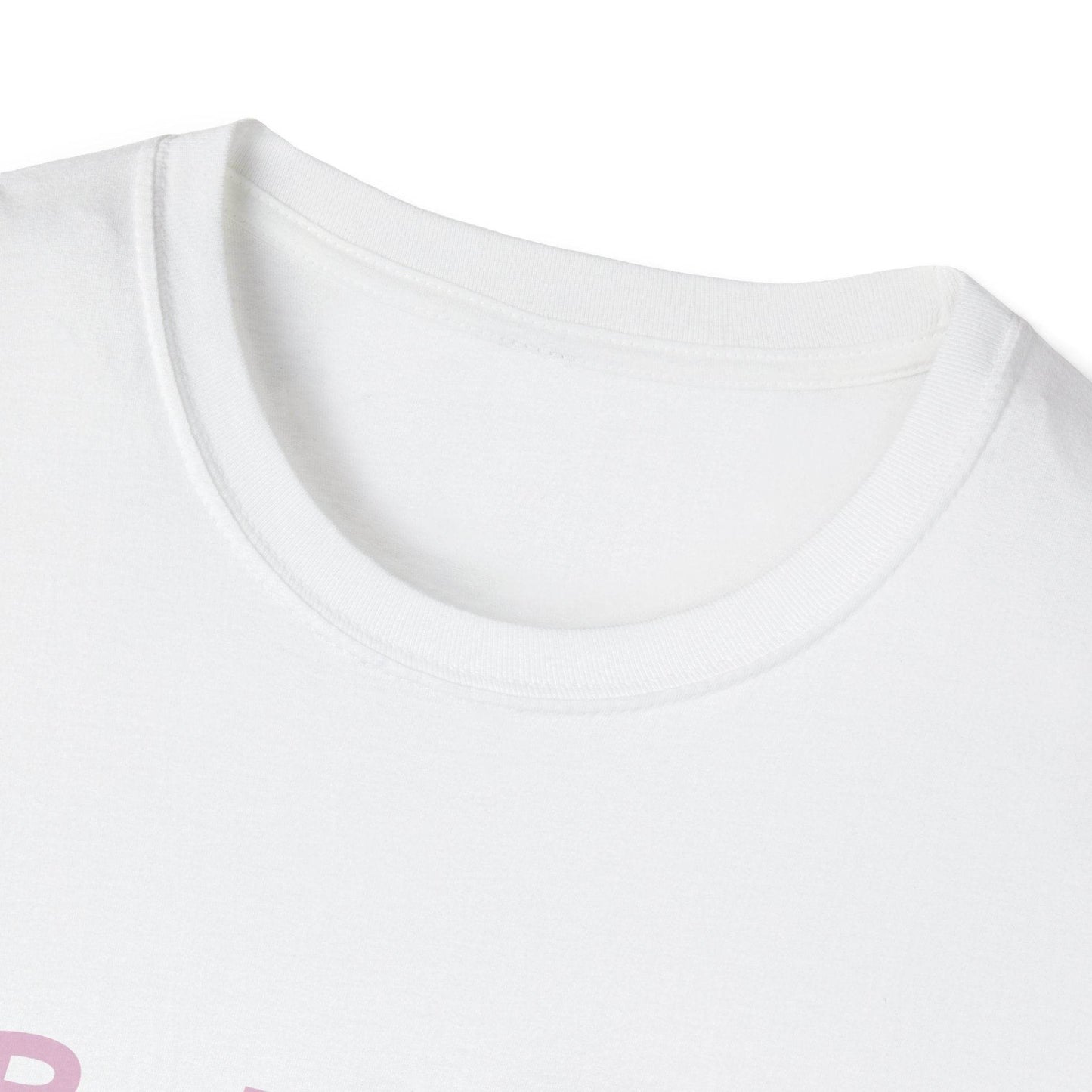 Be Happy Stay Positive Unisex Softstyle T-Shirt - The Dreamer's Bookshop.