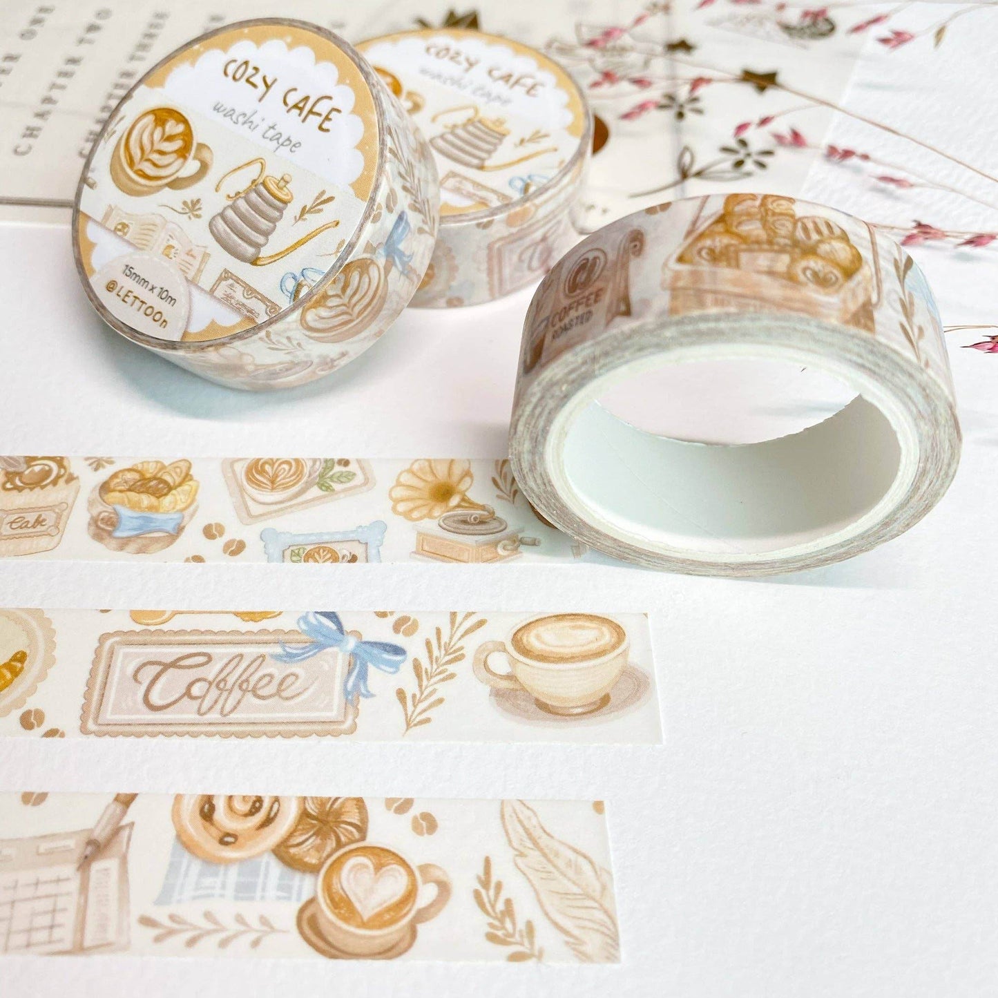 LETTOOn - Washi Tape - Gezellig café - The Dreamer's Bookshop.