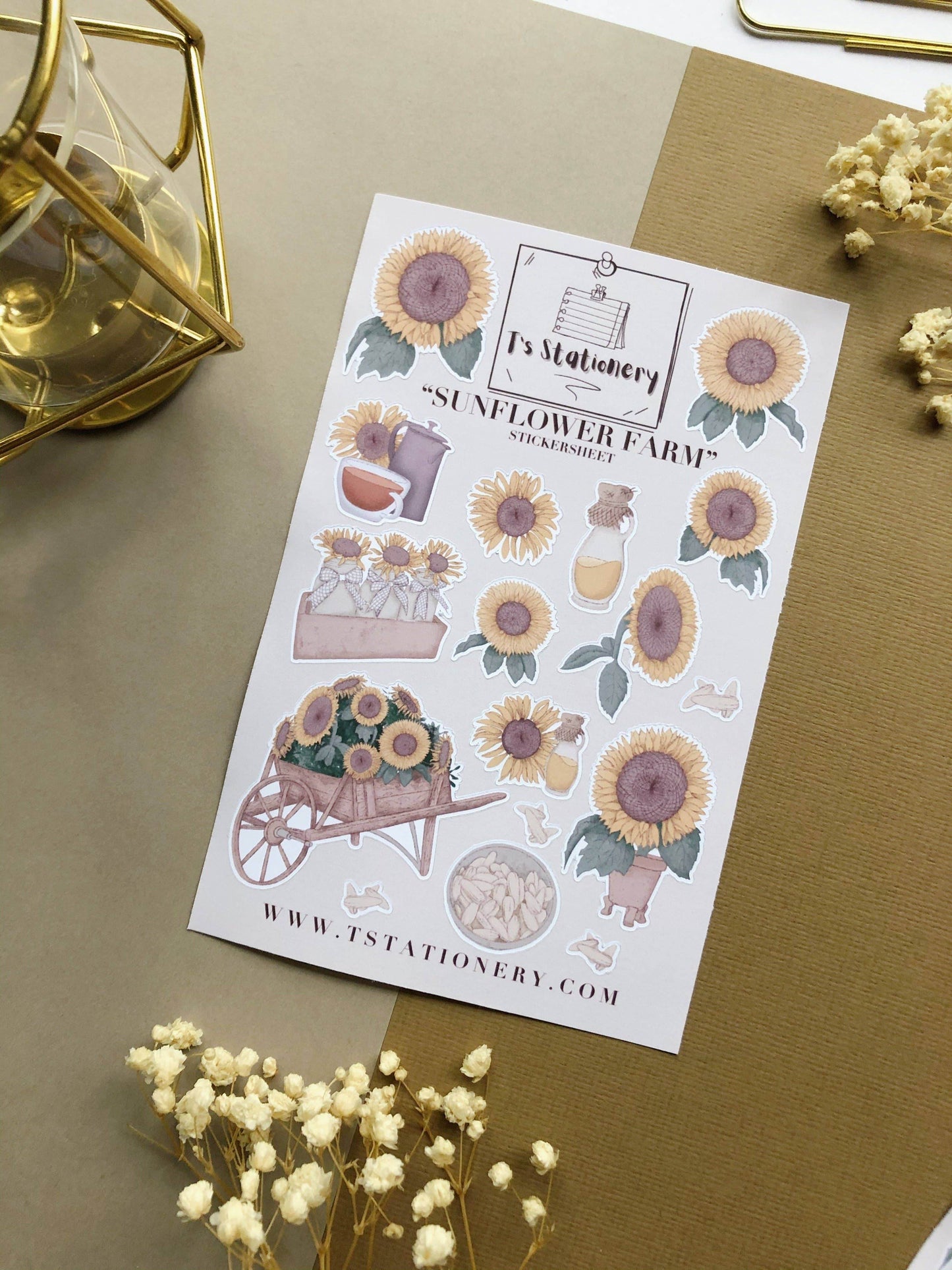 T's Stationery - „Zonnebloemboerderij” - The Dreamer's Bookshop.
