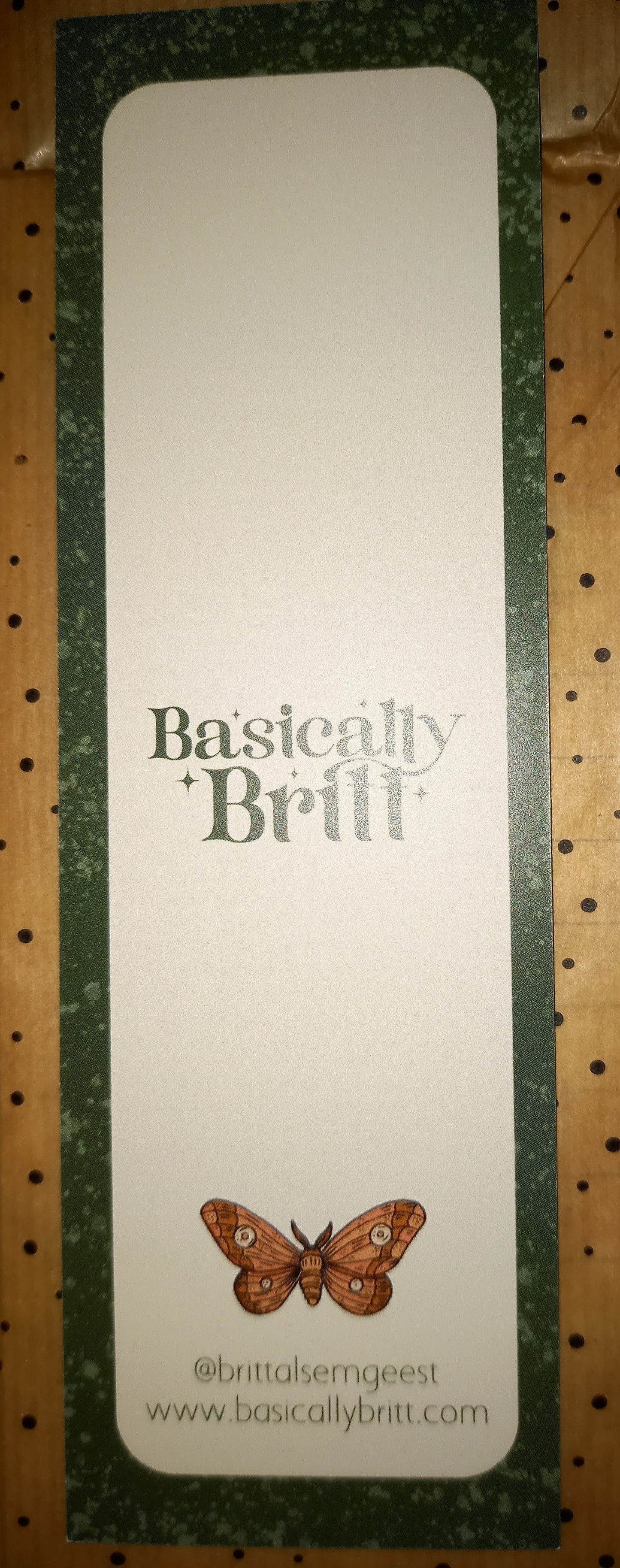 Basically Britt - Woodland Bookmark - Forest Toadstool Nature Butterfly Books - The Dreamer's Bookshop.