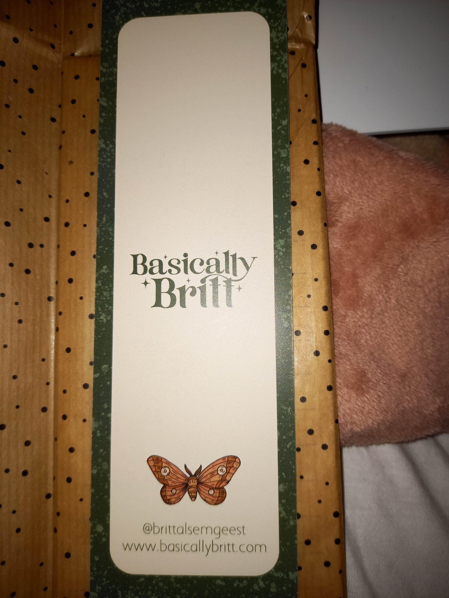 Basically Britt - Woodland Bookmark - Forest Toadstool Nature Butterfly Books - The Dreamer's Bookshop.