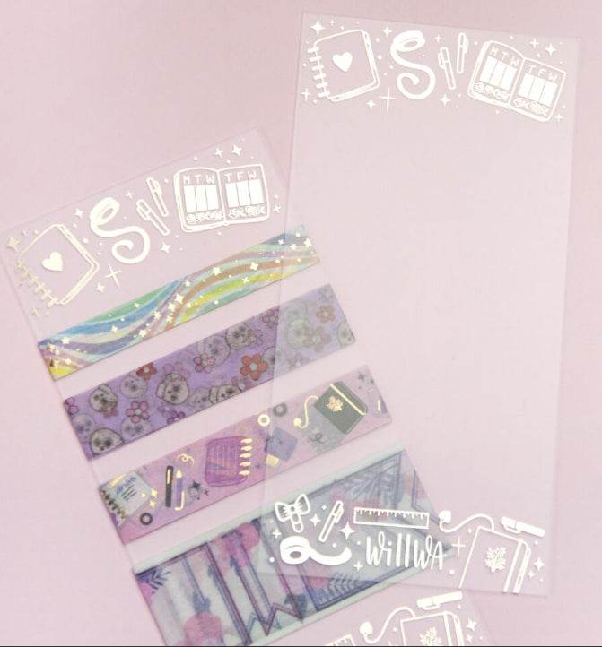 Willwa - Stationery Washi Card (Without the tape) - The Dreamer's Bookshop.