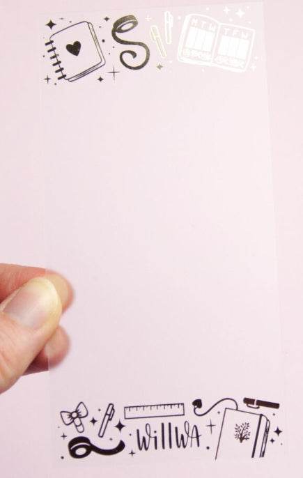 Willwa - Stationery Washi Card (Without the tape) - The Dreamer's Bookshop.