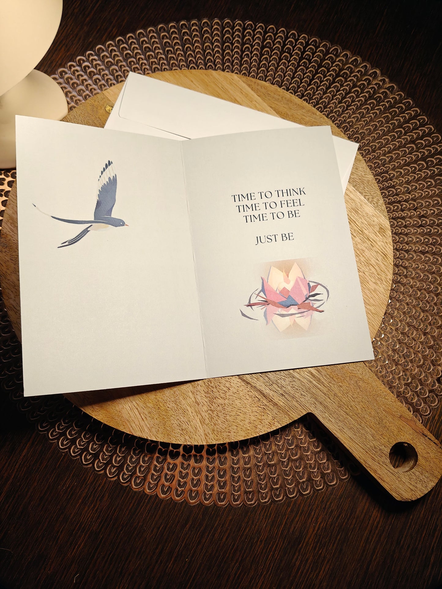 The Dreamer's Bookshop "Grant Yourself Time" Sympathy Card - The Dreamer's Bookshop.
