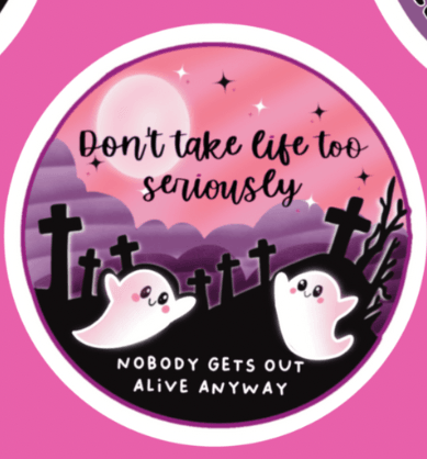 Rebel Yell Design - Spookachtige motiverende sticker (Variant 1) - The Dreamer's Bookshop.