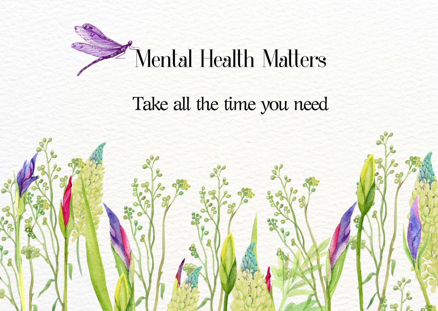 The Dreamer's Bookshop "You Need" Mental Health Matters Card - The Dreamer's Bookshop.