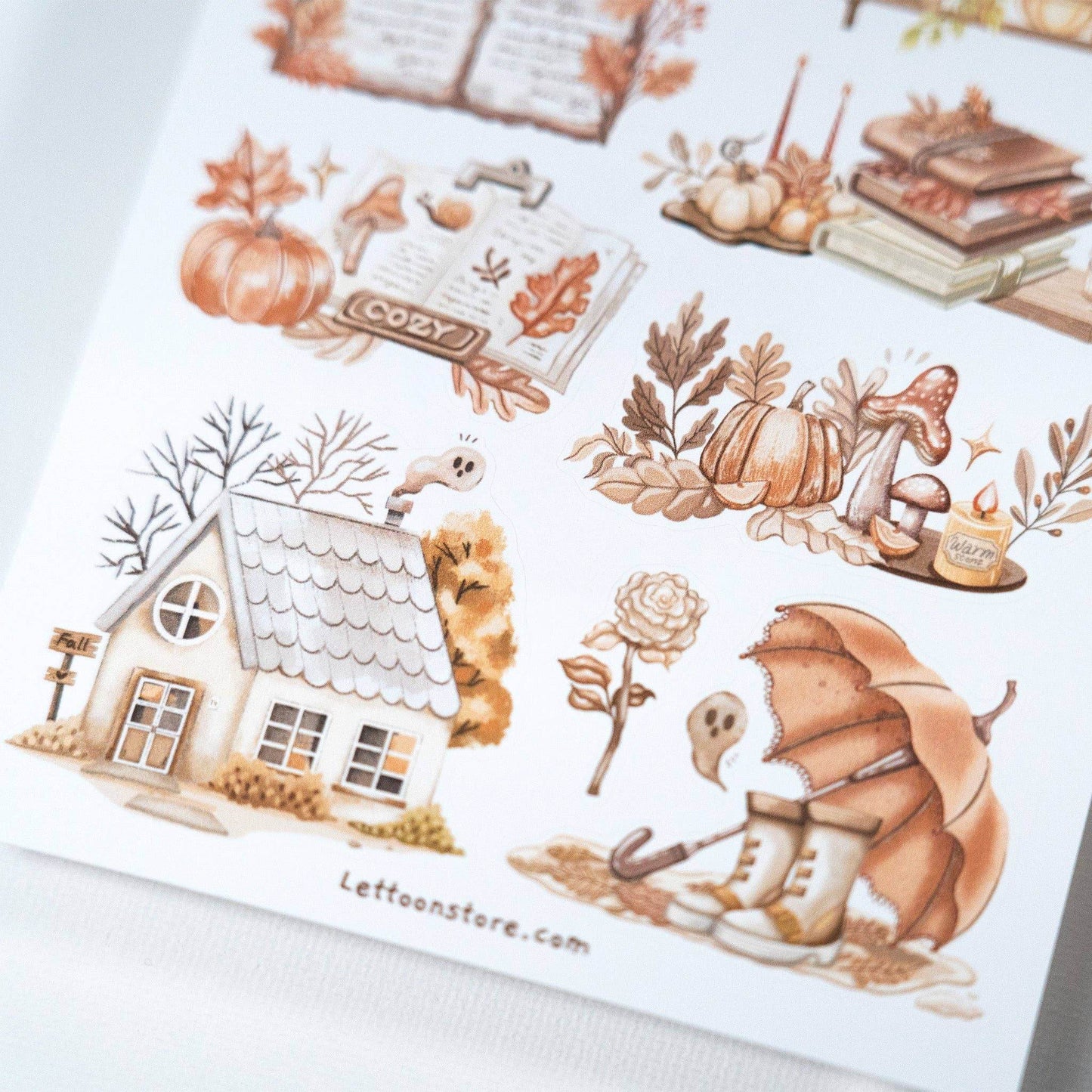 LETTOOn - Stickervel - Gezellige herfstset - The Dreamer's Bookshop.