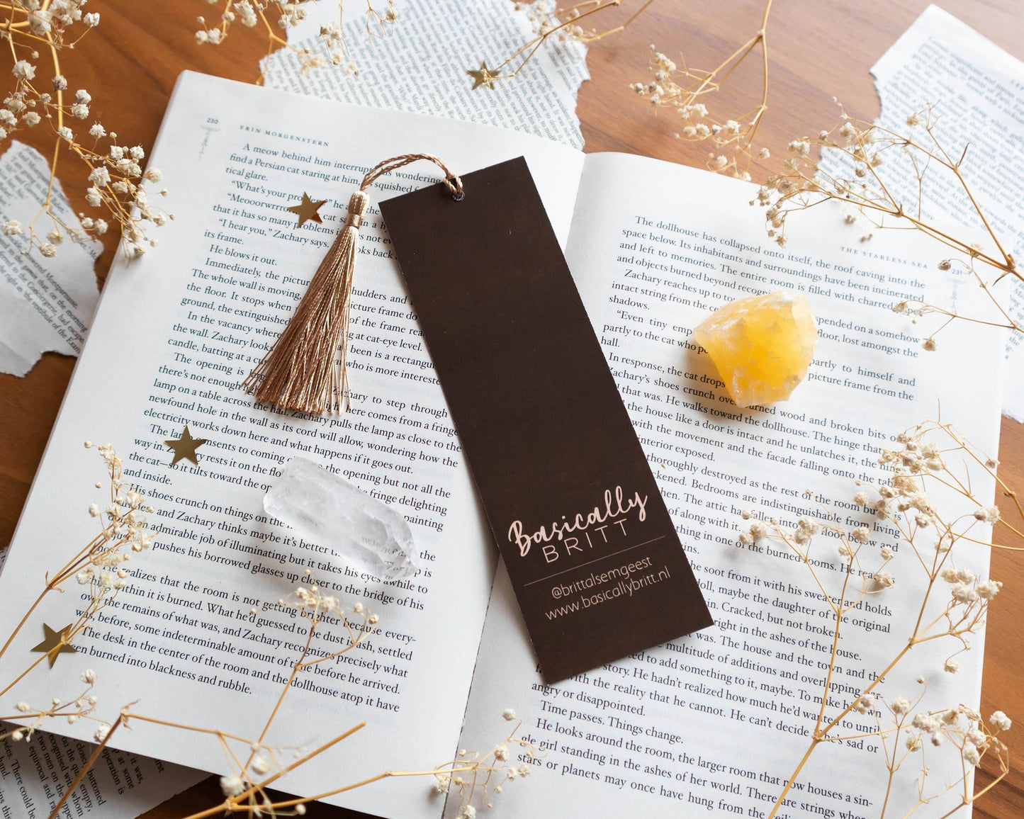 Basically Britt - Woodland Bookmark - Forest Toadstool Nature Butterfly Books - The Dreamer's Bookshop.