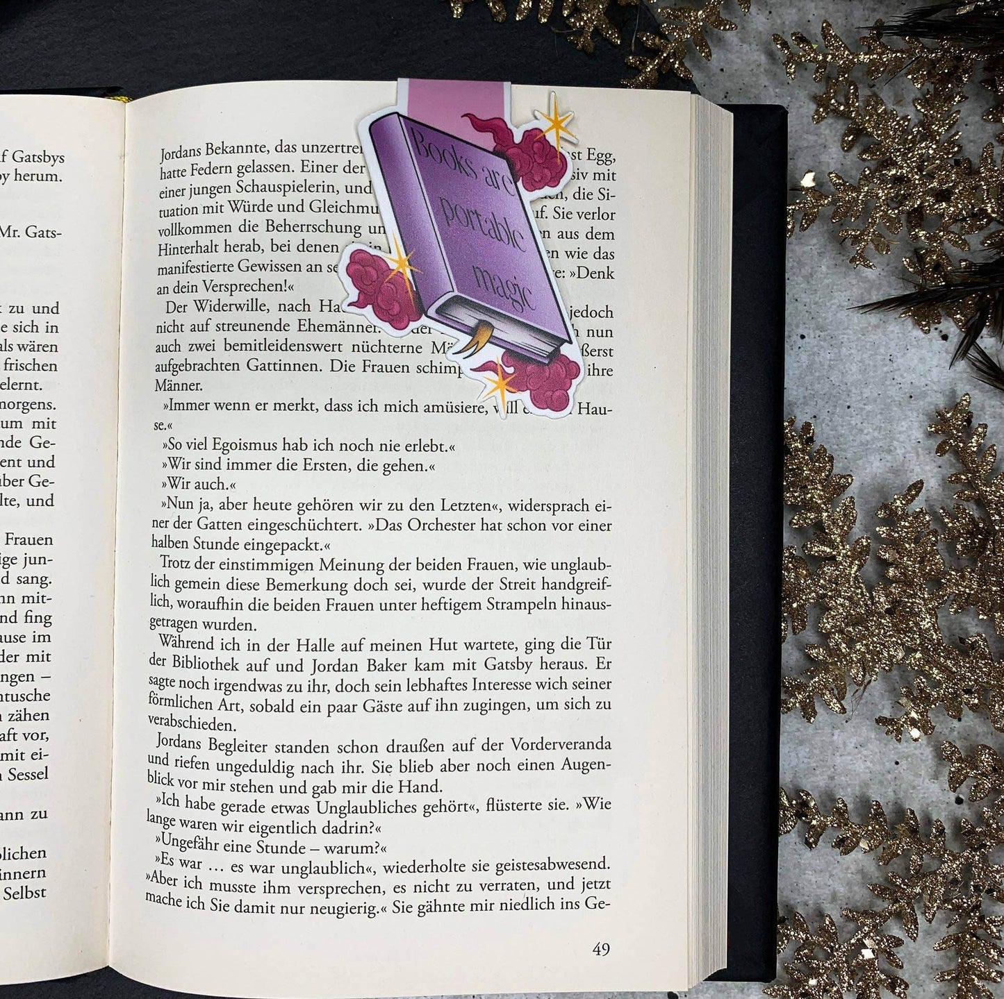 Solid Gold / Naja-Marie Baumann - Draagbare magie - Magnetische bladwijzer - The Dreamer's Bookshop.