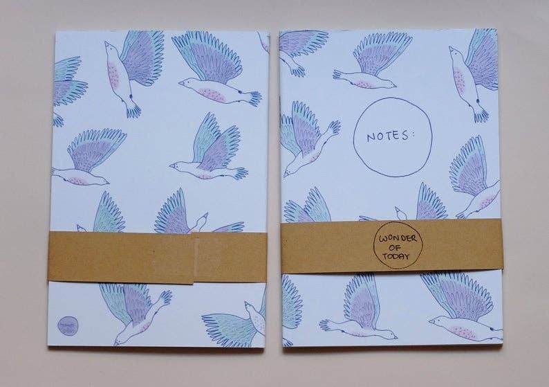 Wonder Of Today - Notitieboekje A6 vogels - The Dreamer's Bookshop.