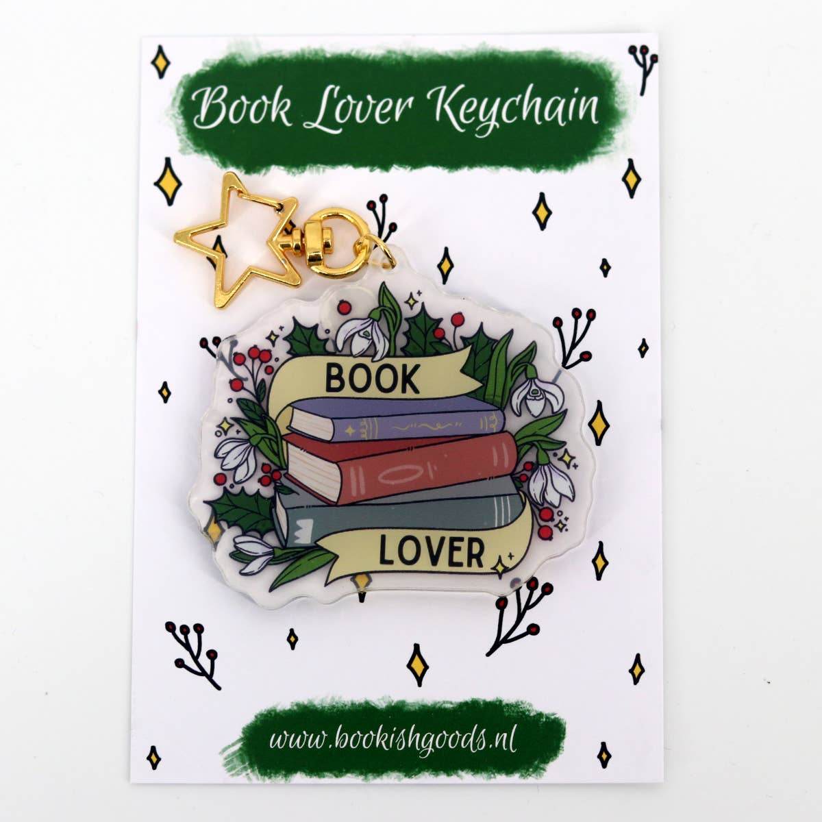 Sleutelhanger Acryl Book Lover - The Dreamer's Bookshop.