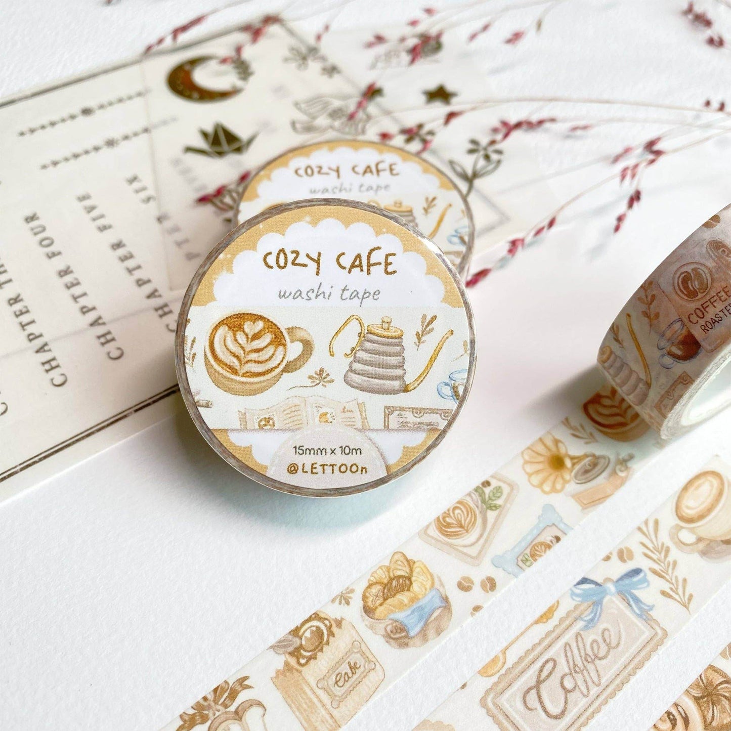 LETTOOn - Washi Tape - Gezellig café - The Dreamer's Bookshop.