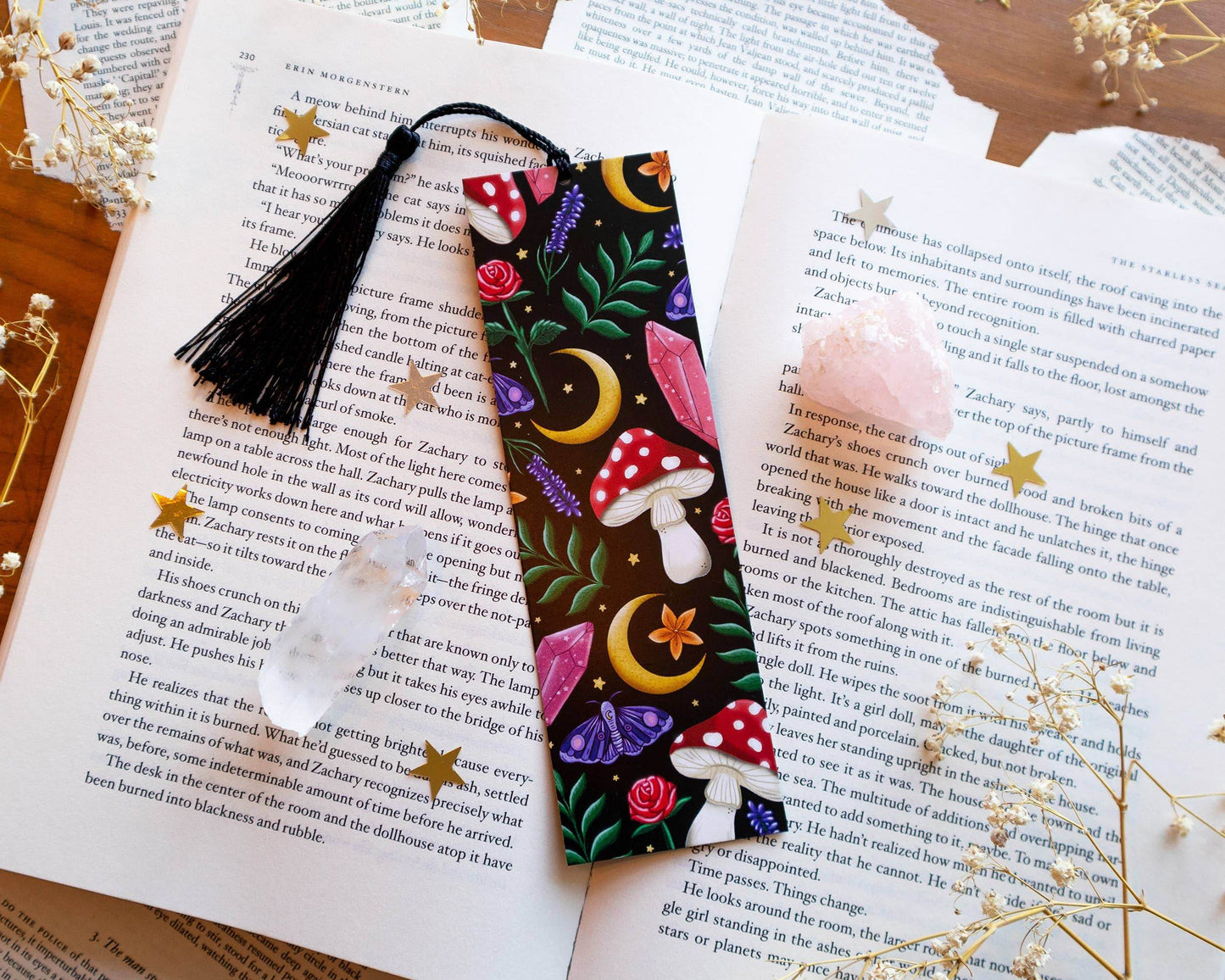 Basically Britt - Woodland Bookmark - Forest Toadstool Nature Butterfly - The Dreamer's Bookshop.