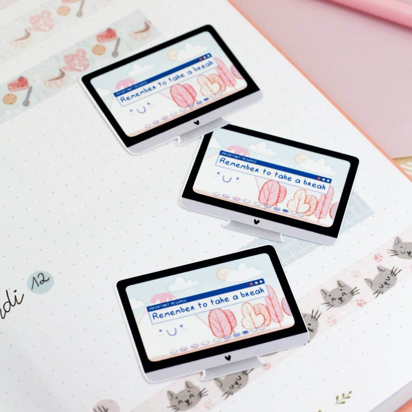 My Sweet Paper Card - Take a break stickers - Motiverende sticker - Positieve aff - The Dreamer's Bookshop.