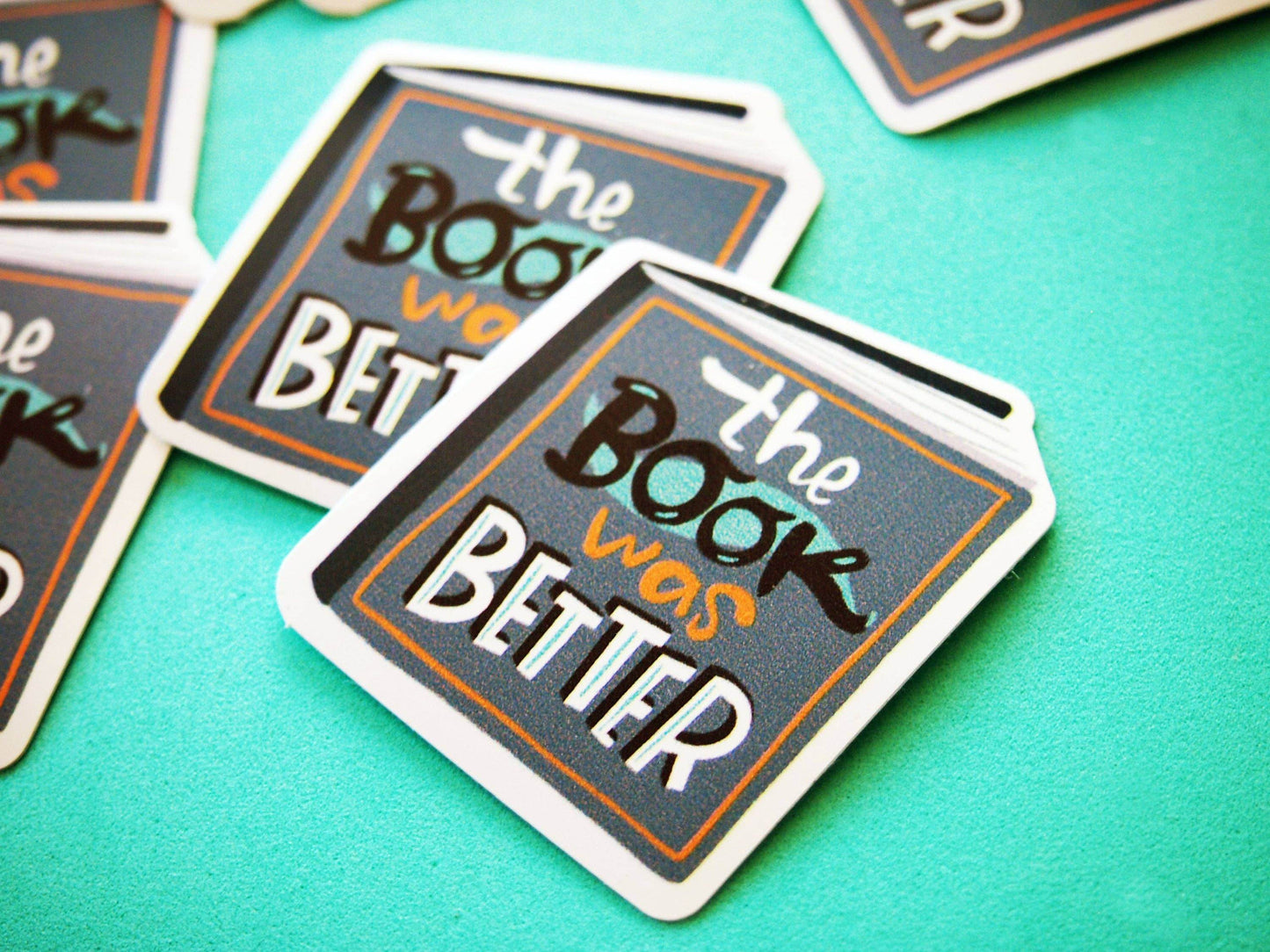 Irene Renon illustrations - Boekstickers, cadeau voor boekenliefhebbers, het boek was beter, vinyl - The Dreamer's Bookshop.