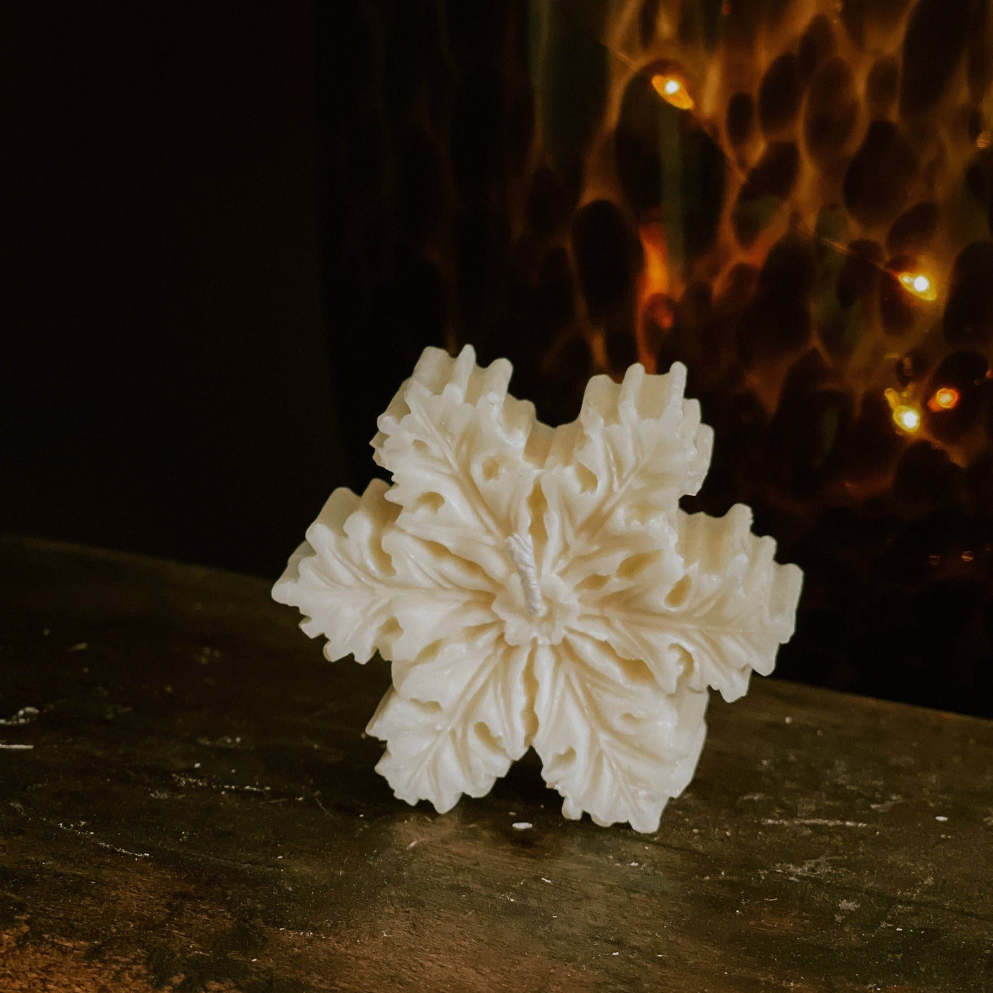 Brickstar Belgium - Snowflake kaars - The Dreamer's Bookshop.