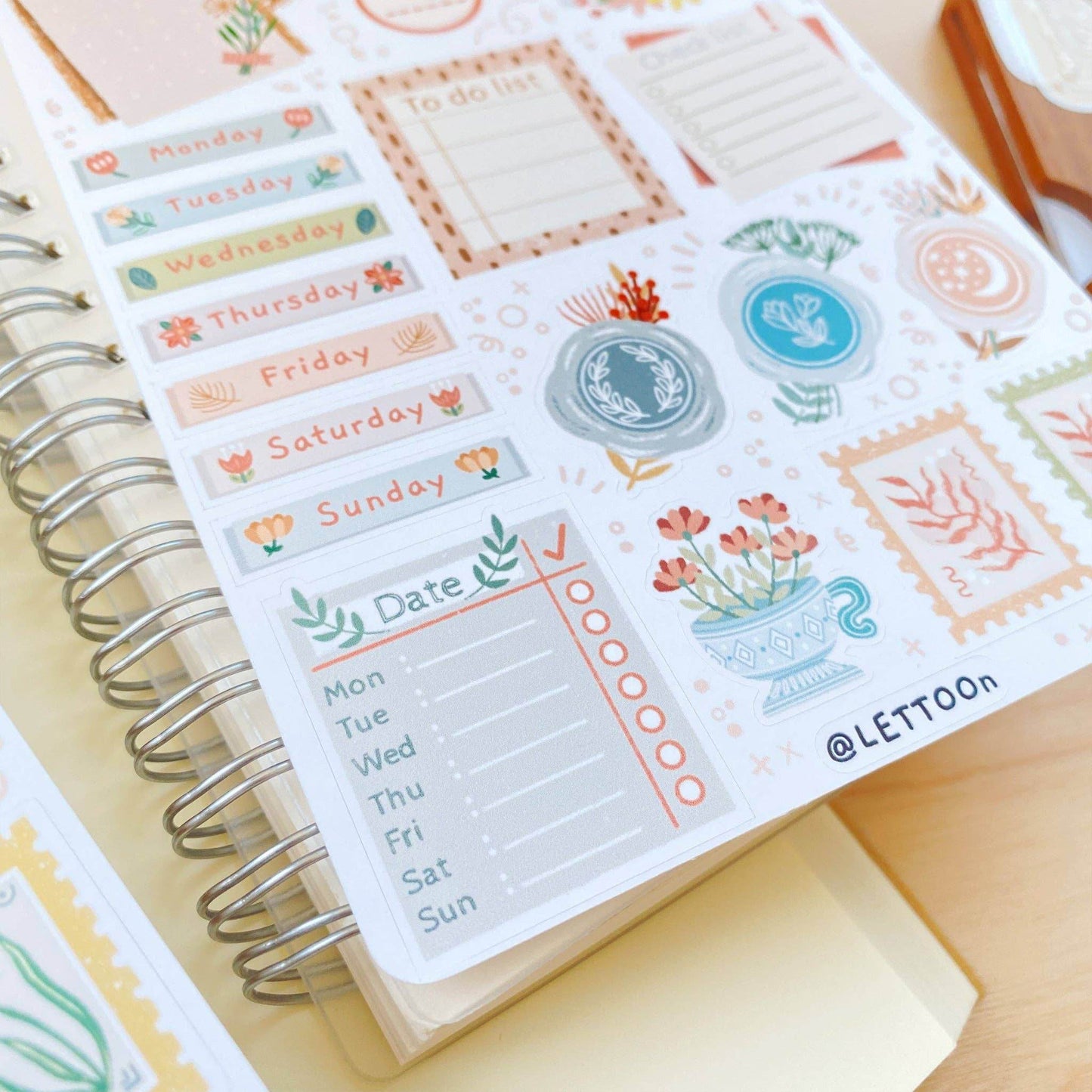LETTOOn - Stickervel - Bullet Journal Essentials - The Dreamer's Bookshop.