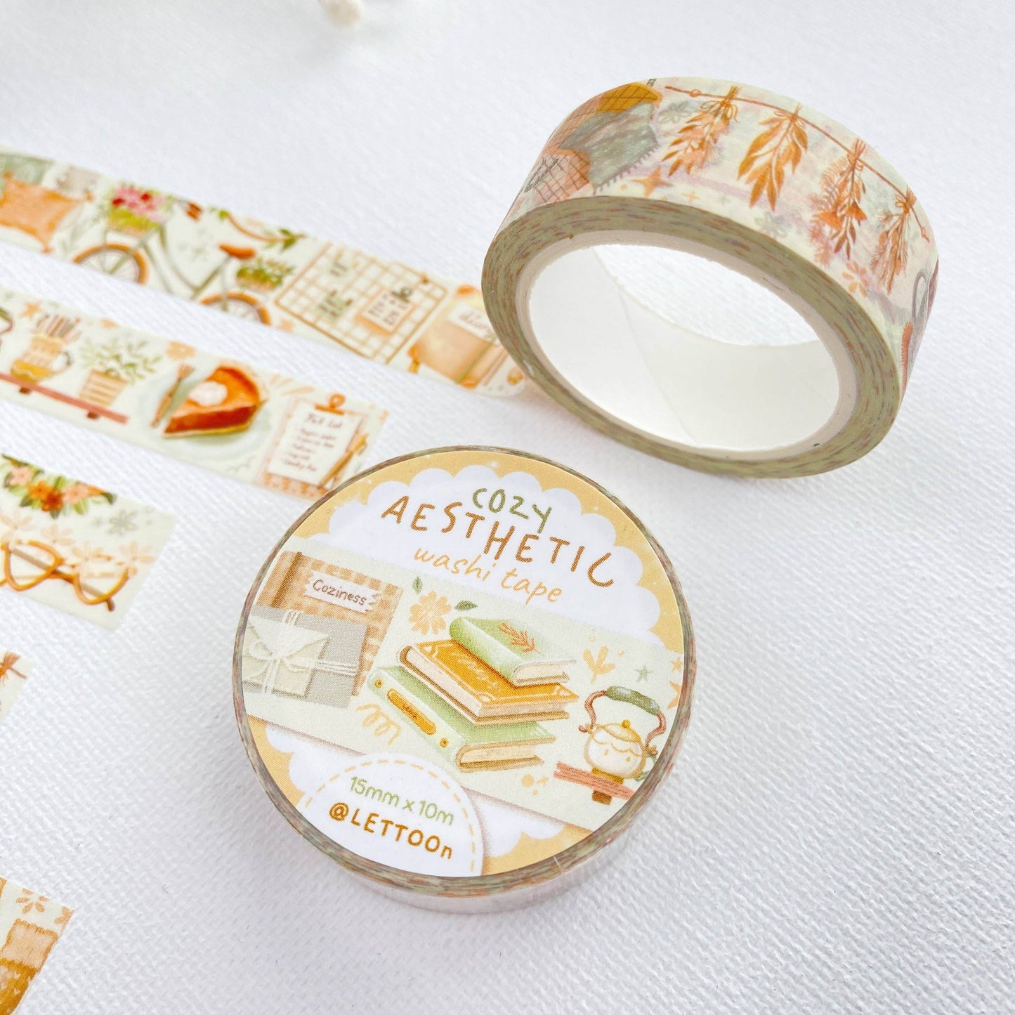 LETTOOn - Washi Tape - Gezellige esthetiek - The Dreamer's Bookshop.