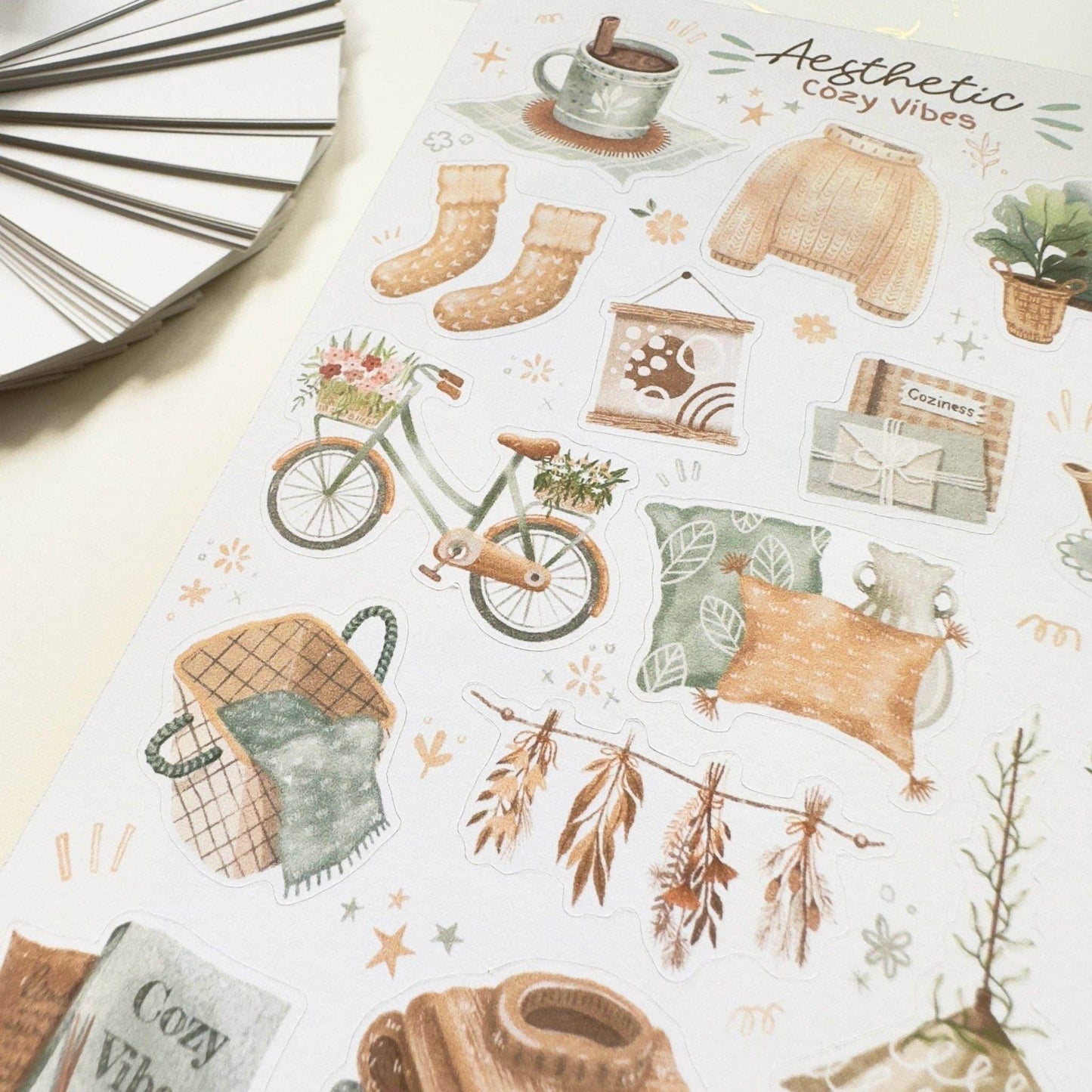 LETTOOn - Stickervel - Aesthetic Cosy Vibes - The Dreamer's Bookshop.