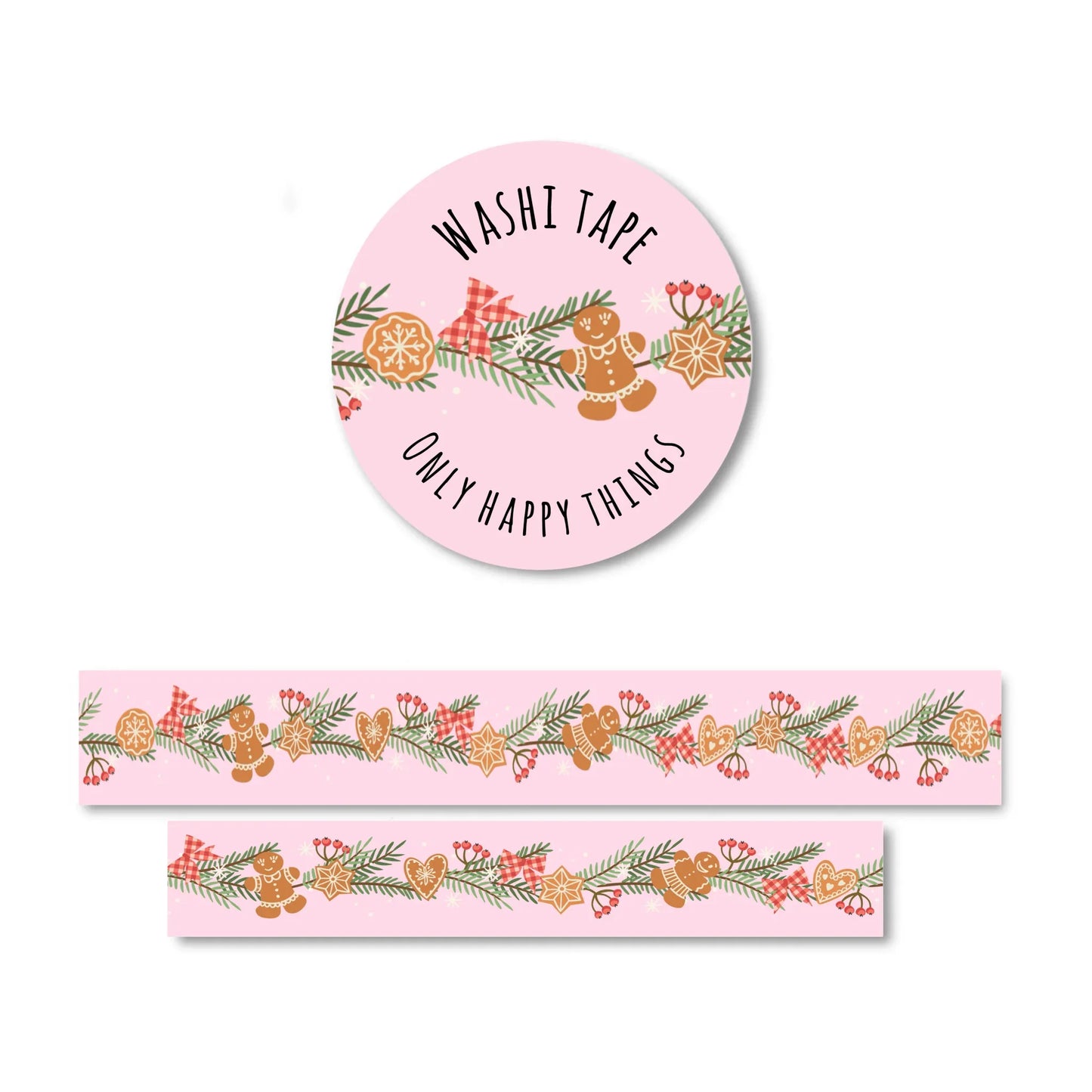 Only Happy Things Stationery - Washi tape kerstbanner - The Dreamer's Bookshop.