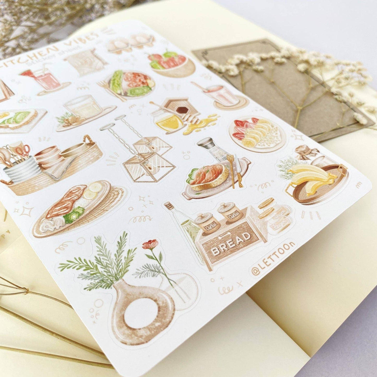LETTOOn - Stickervel - Keuken Sfeer - The Dreamer's Bookshop.