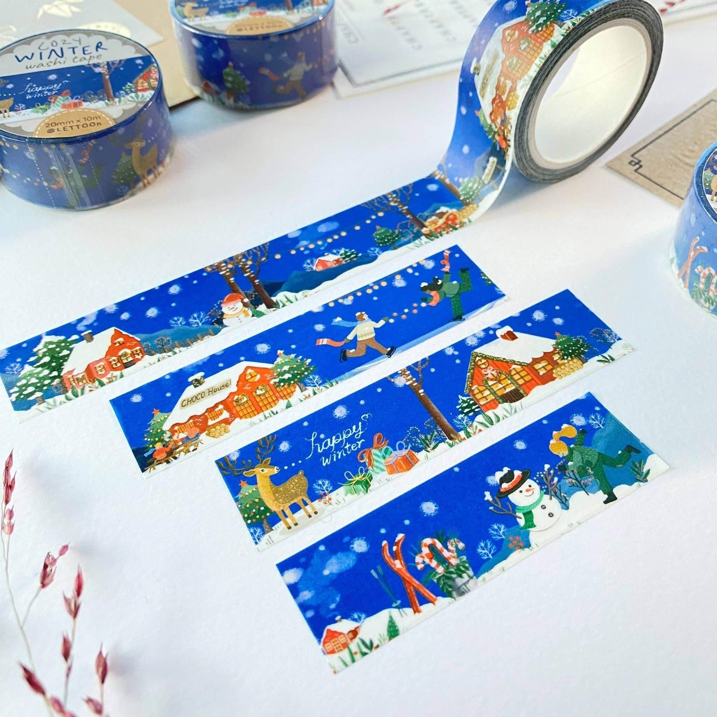 LETTOOn - Washi-tape - Gezellige Winter - The Dreamer's Bookshop.