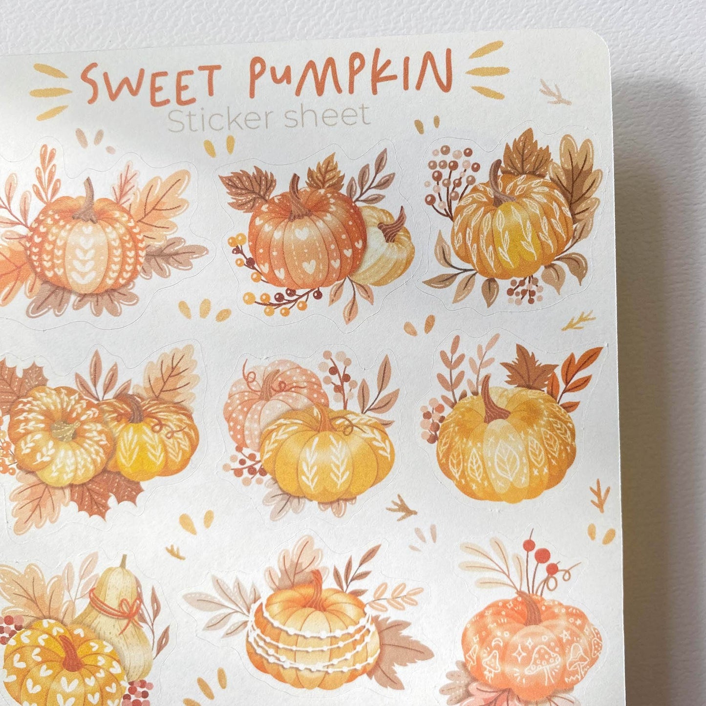 LETTOOn - Stickervel - Sweet Pumpkin - The Dreamer's Bookshop.