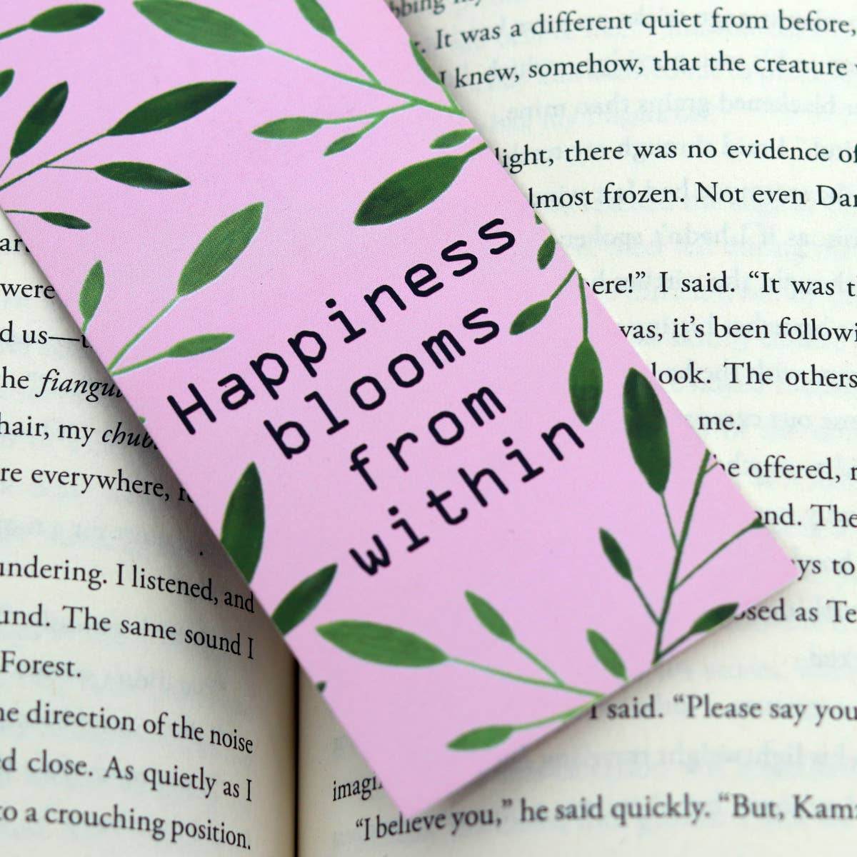 Bladwijzer Blooms van binnenuit - The Dreamer's Bookshop.