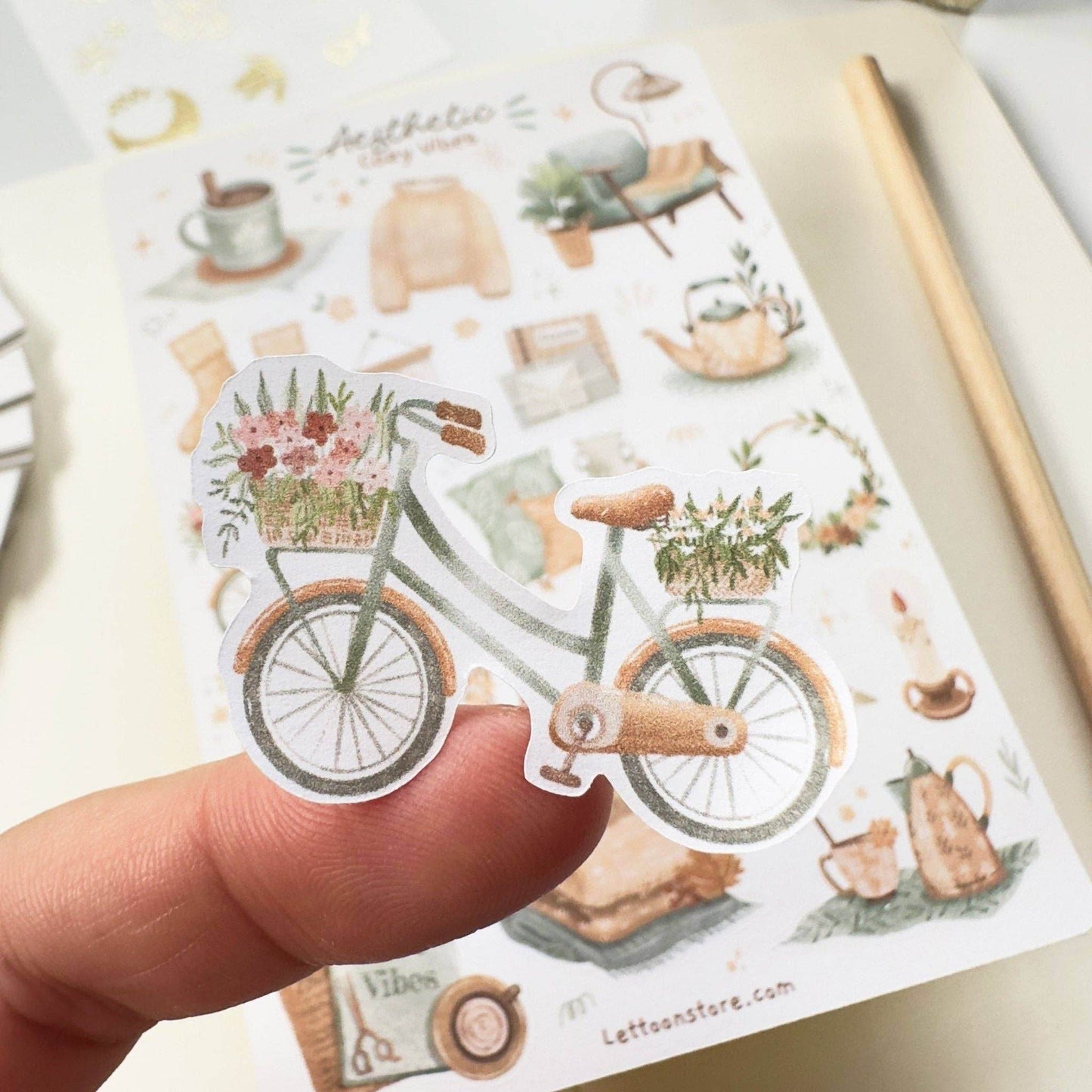 LETTOOn - Stickervel - Aesthetic Cosy Vibes - The Dreamer's Bookshop.