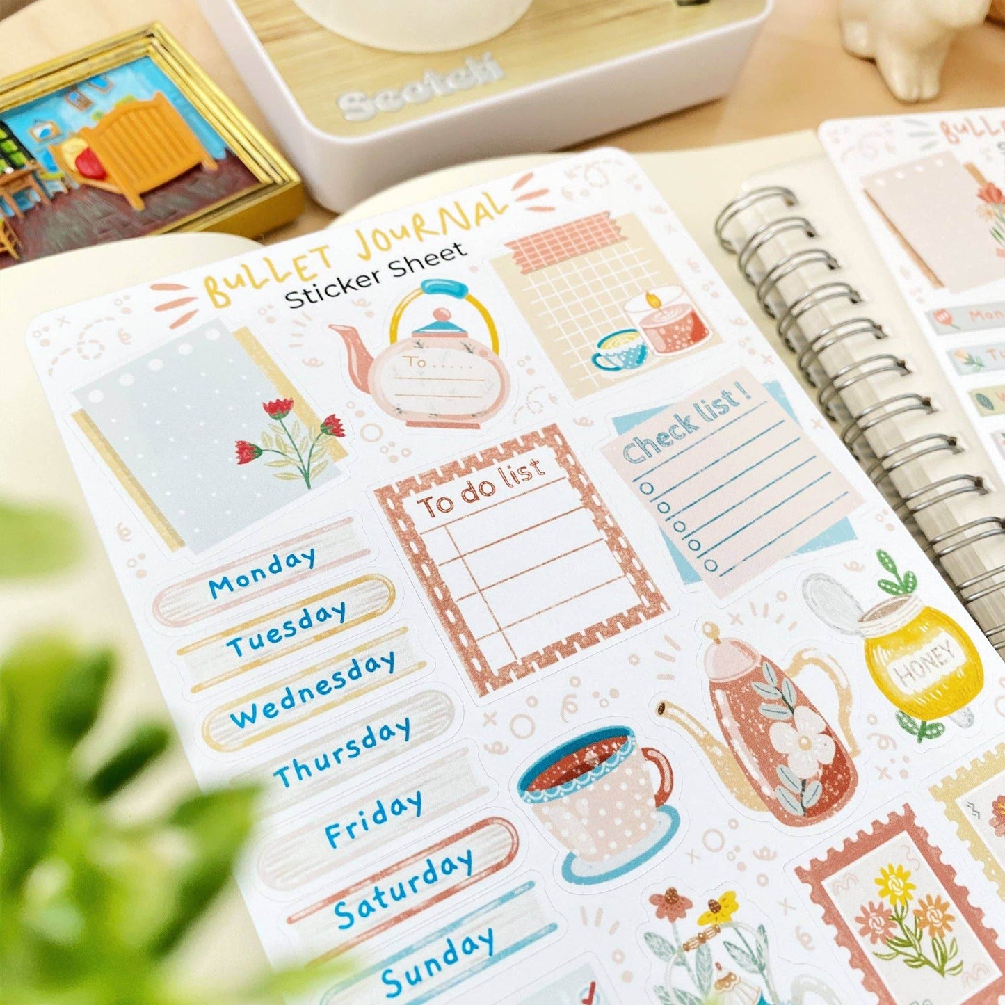 LETTOOn - Stickervel - Bullet Journal Essentials - The Dreamer's Bookshop.