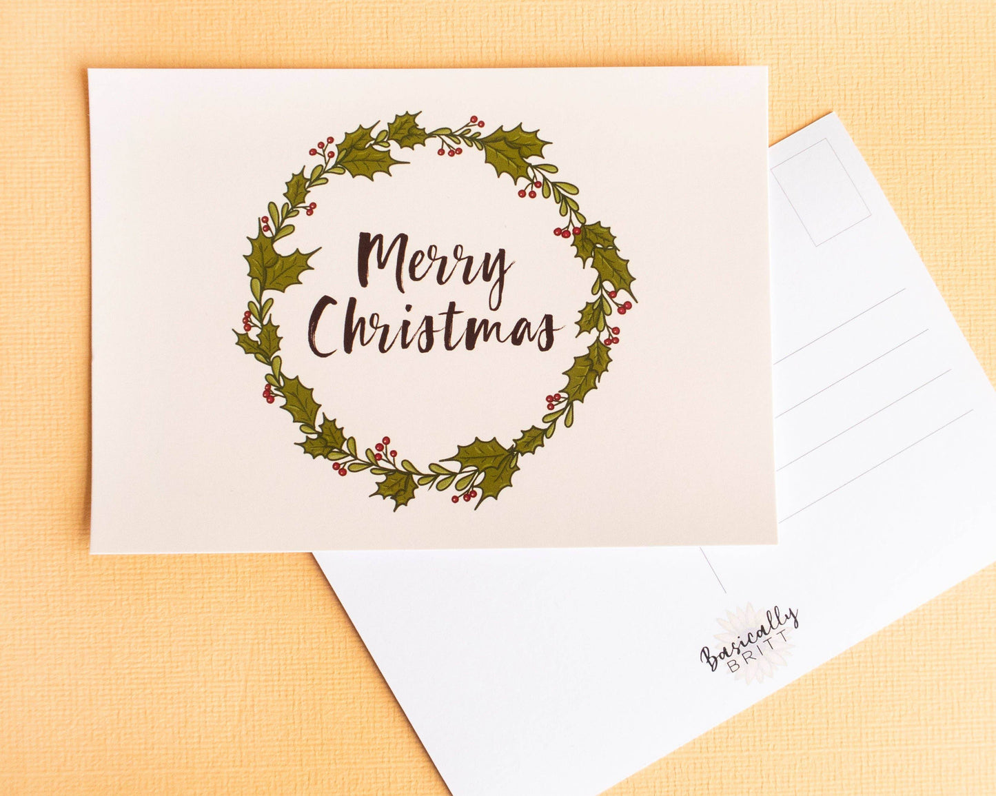 Basically Britt - Christmas Cards - Set of 3 Postcards - The Dreamer's Bookshop.