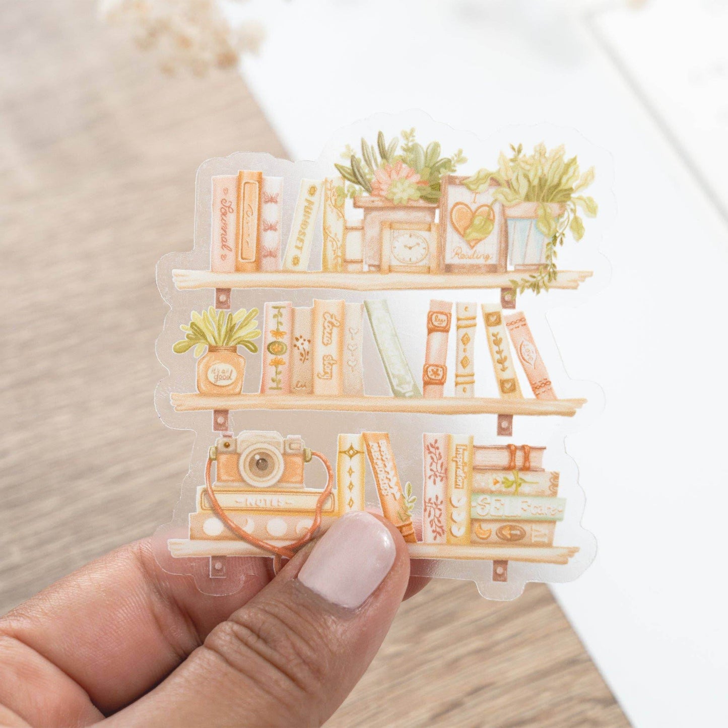 LETTOOn - Doorzichtige vinylsticker - Inspiration Shelf - The Dreamer's Bookshop.