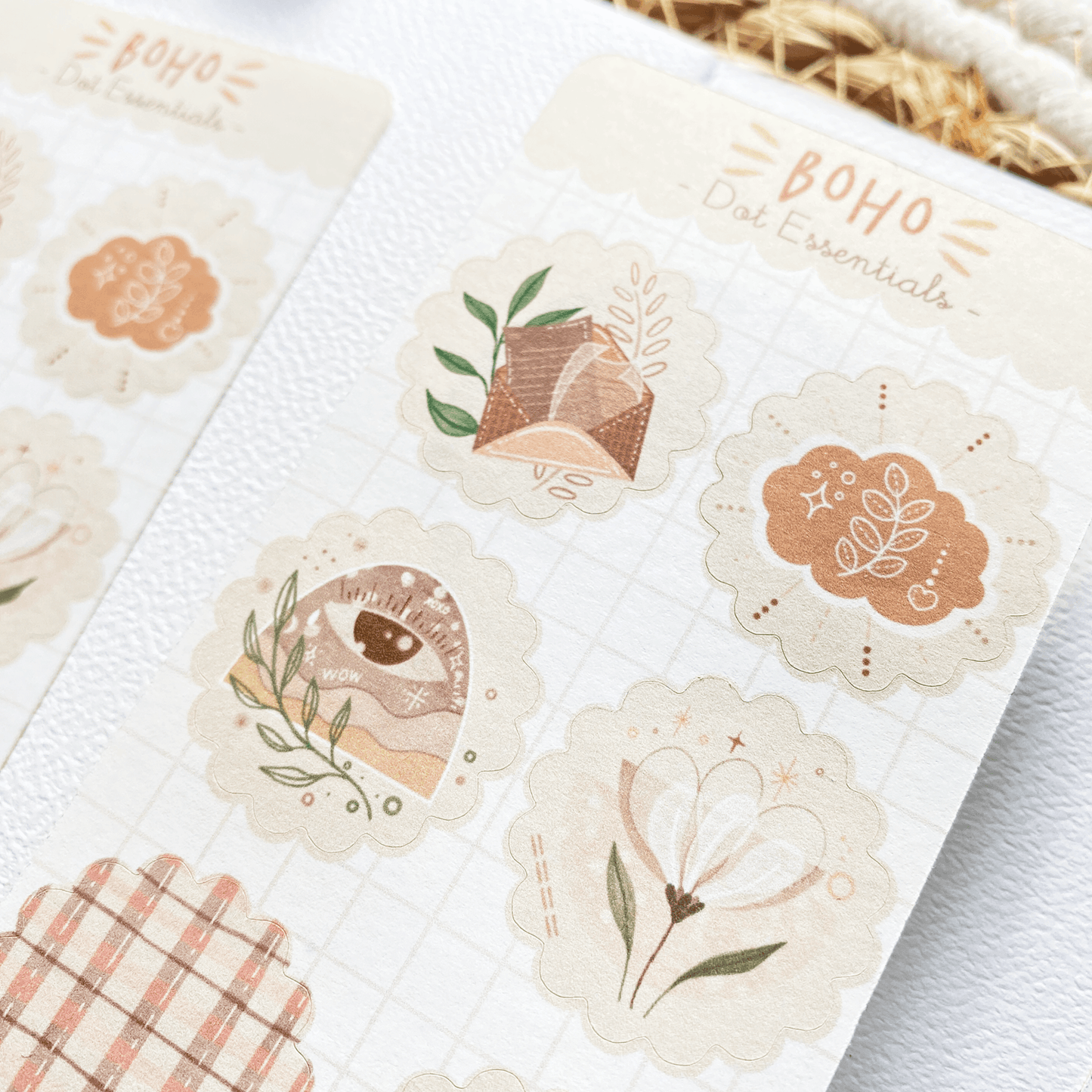 LETTOOn - Stickervel - Boho - The Dreamer's Bookshop.