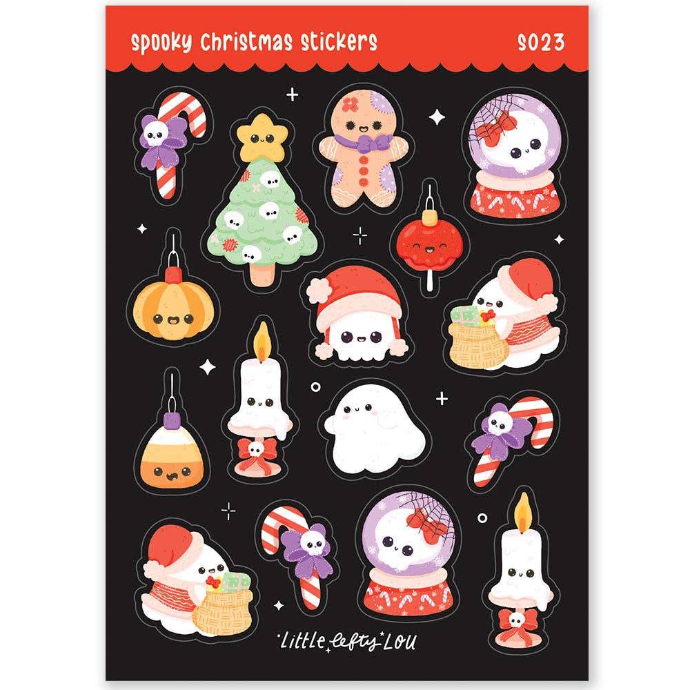Little Lefty Lou - Spookachtige kerststickers (S023) - The Dreamer's Bookshop.