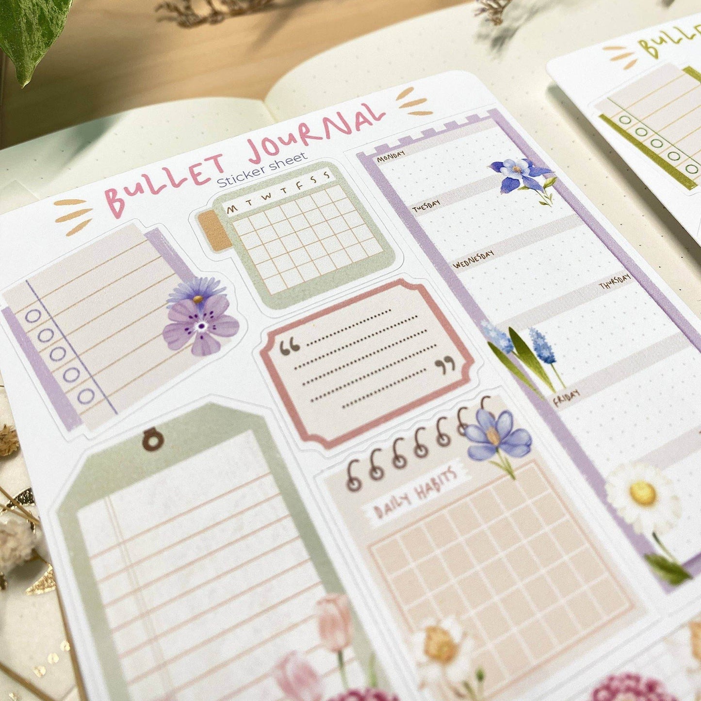 LETTOOn - Stickervel - Bullet Journal Essentials - The Dreamer's Bookshop.