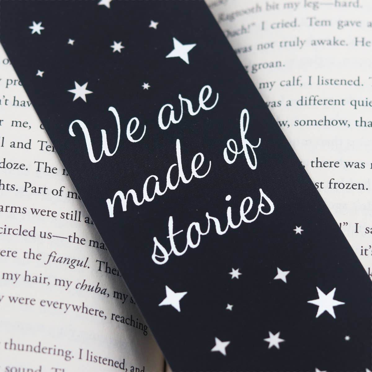 Bladwijzer gemaakt van verhalen - The Dreamer's Bookshop.