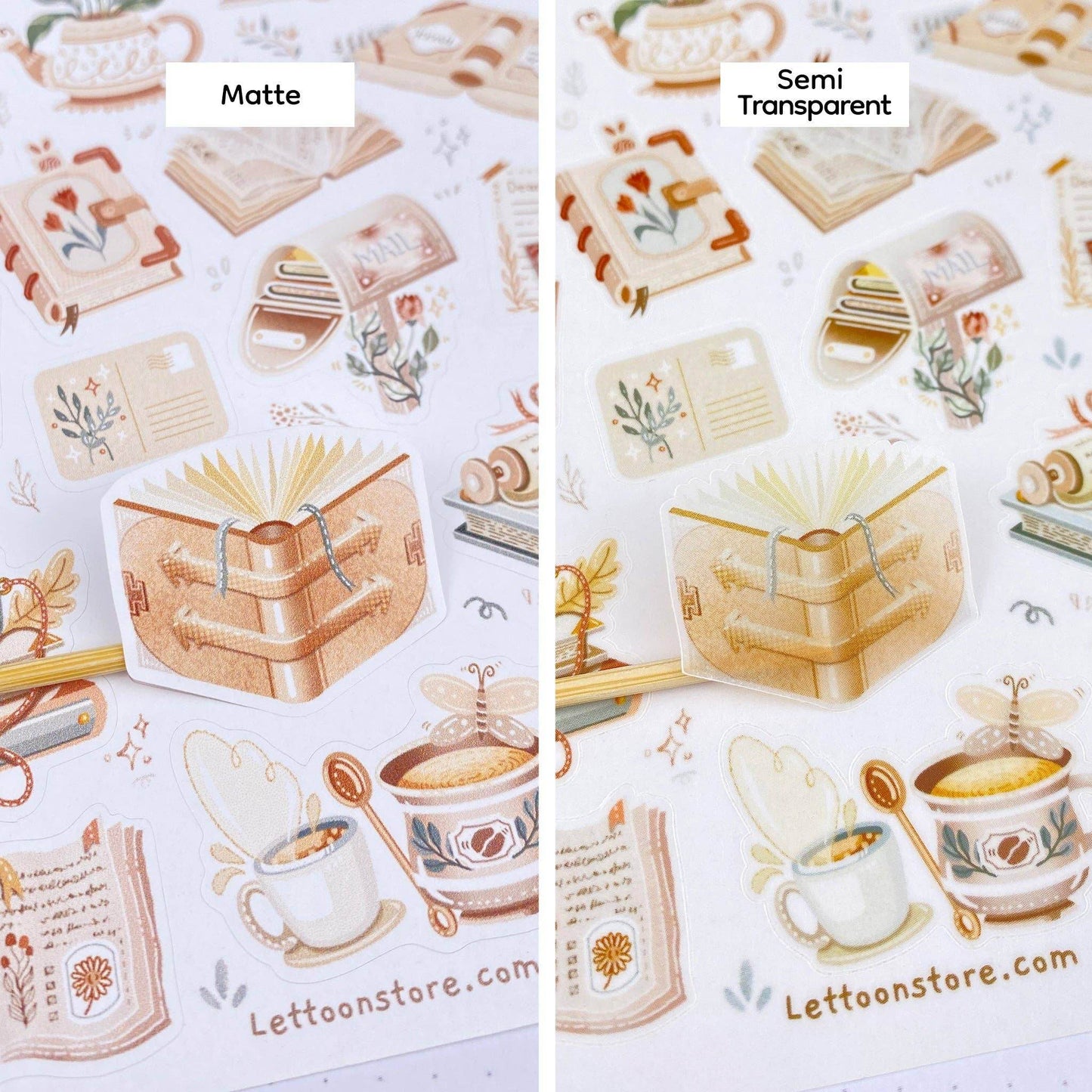 LETTOOn - Stickervel - Leestijd - The Dreamer's Bookshop.
