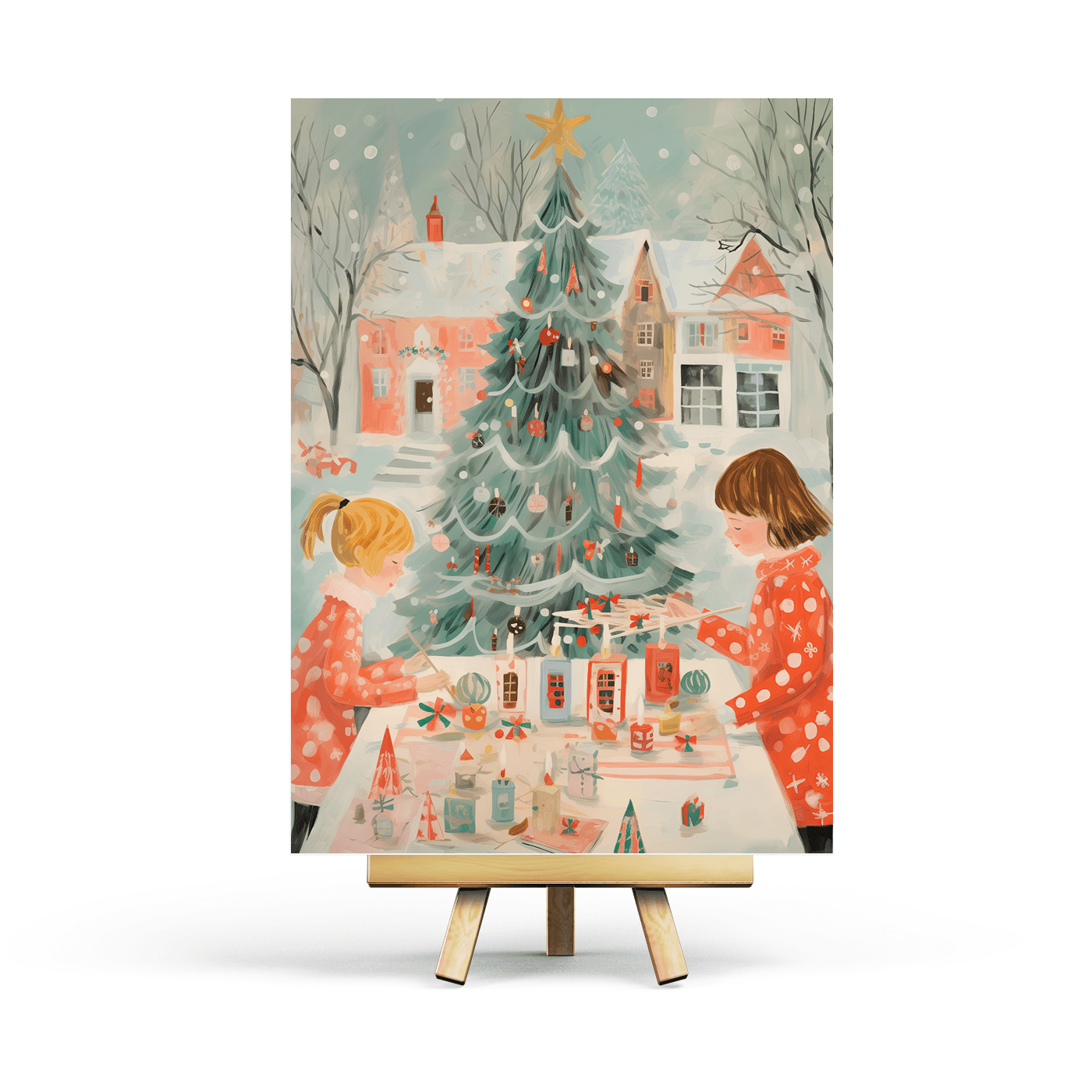 Penpaling Paula - Christmas Crafts - Ansichtkaart - The Dreamer's Bookshop.