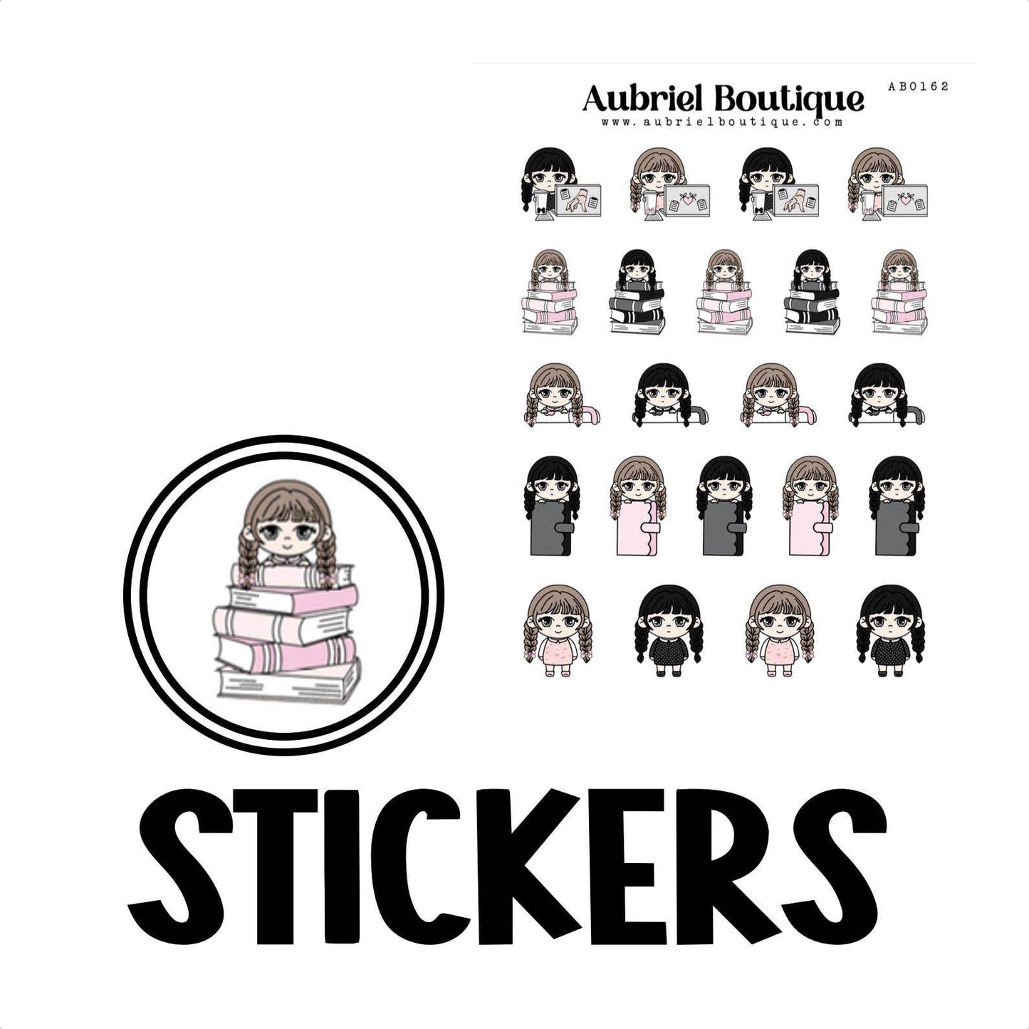 AubrielBoutique - BAMBOLINA, plannerstickers — AB0162 - The Dreamer's Bookshop.