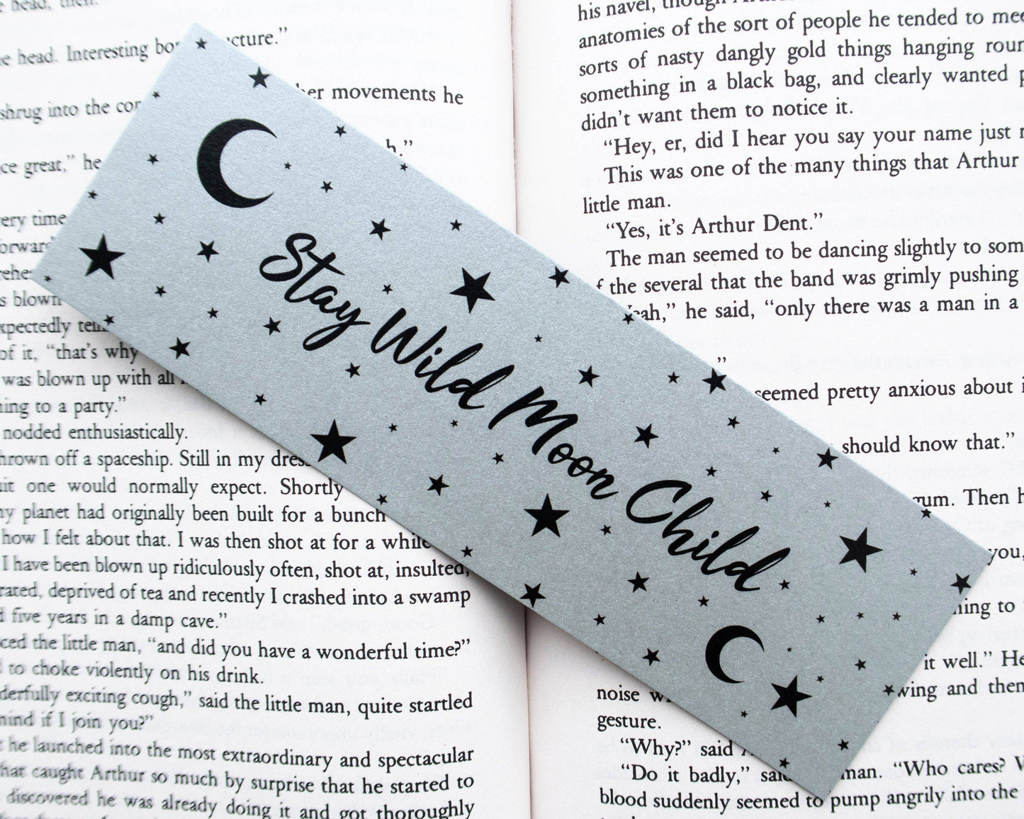 Basically Britt - Stay Wild Moon Child Silver Bookmark - The Dreamer's Bookshop.